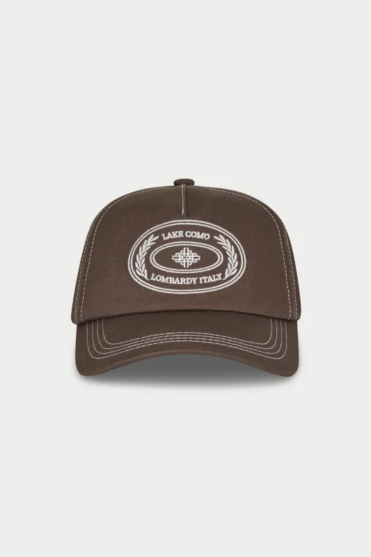 LAKE COMO OVAL CAP - BROWN made by The Couture Club