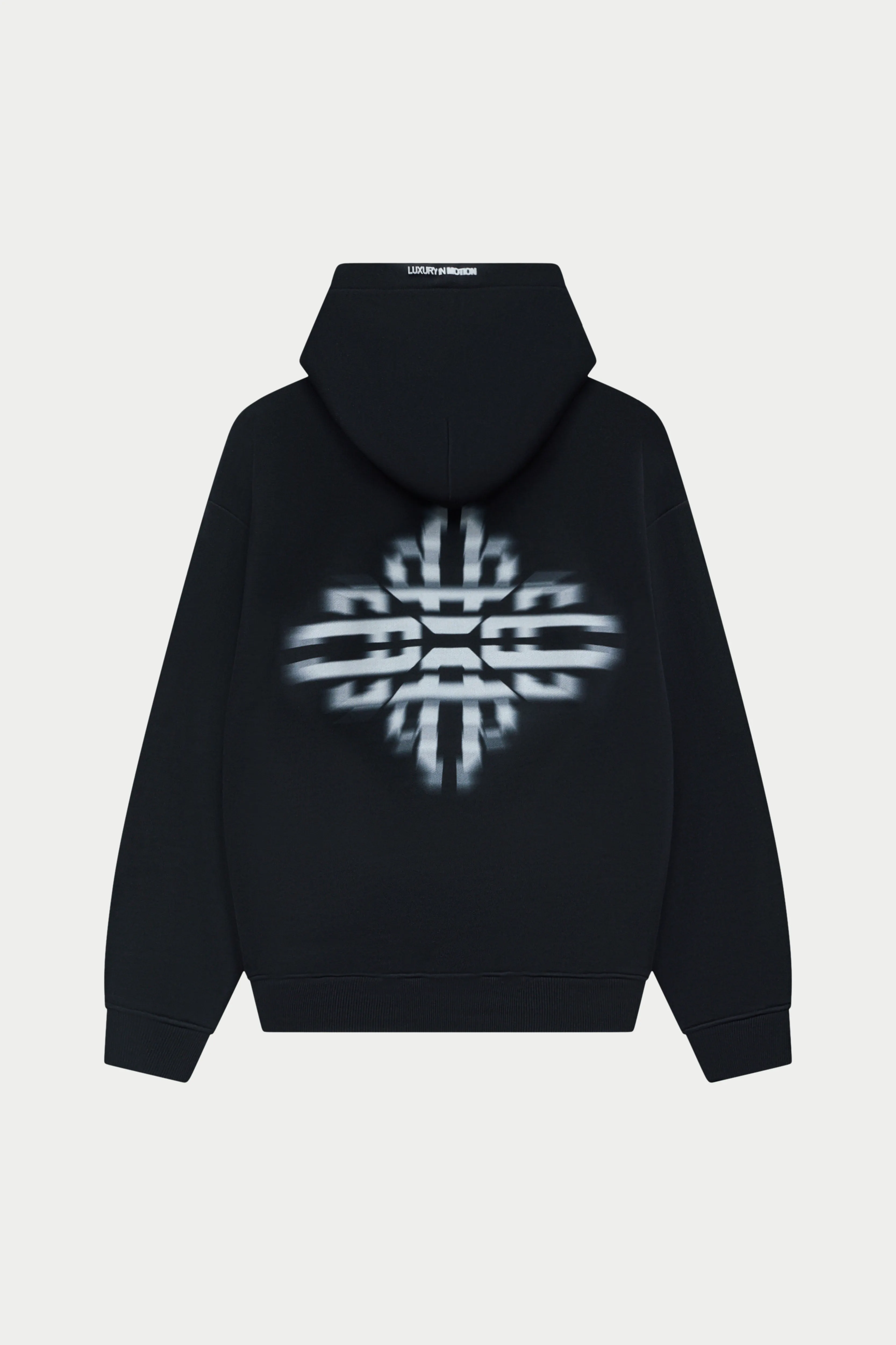 LUXURY IN MOTION GRAPHIC HOODIE - BLACK sold by The Couture Club