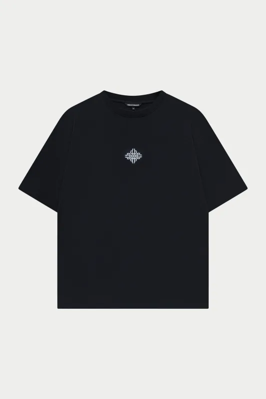 LUXURY IN MOTION EMBLEM T-SHIRT - BLACK made by The Couture Club