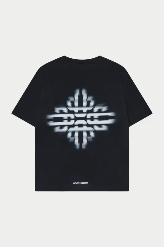 LUXURY IN MOTION GRAPHIC T-SHIRT - BLACK made by The Couture Club
