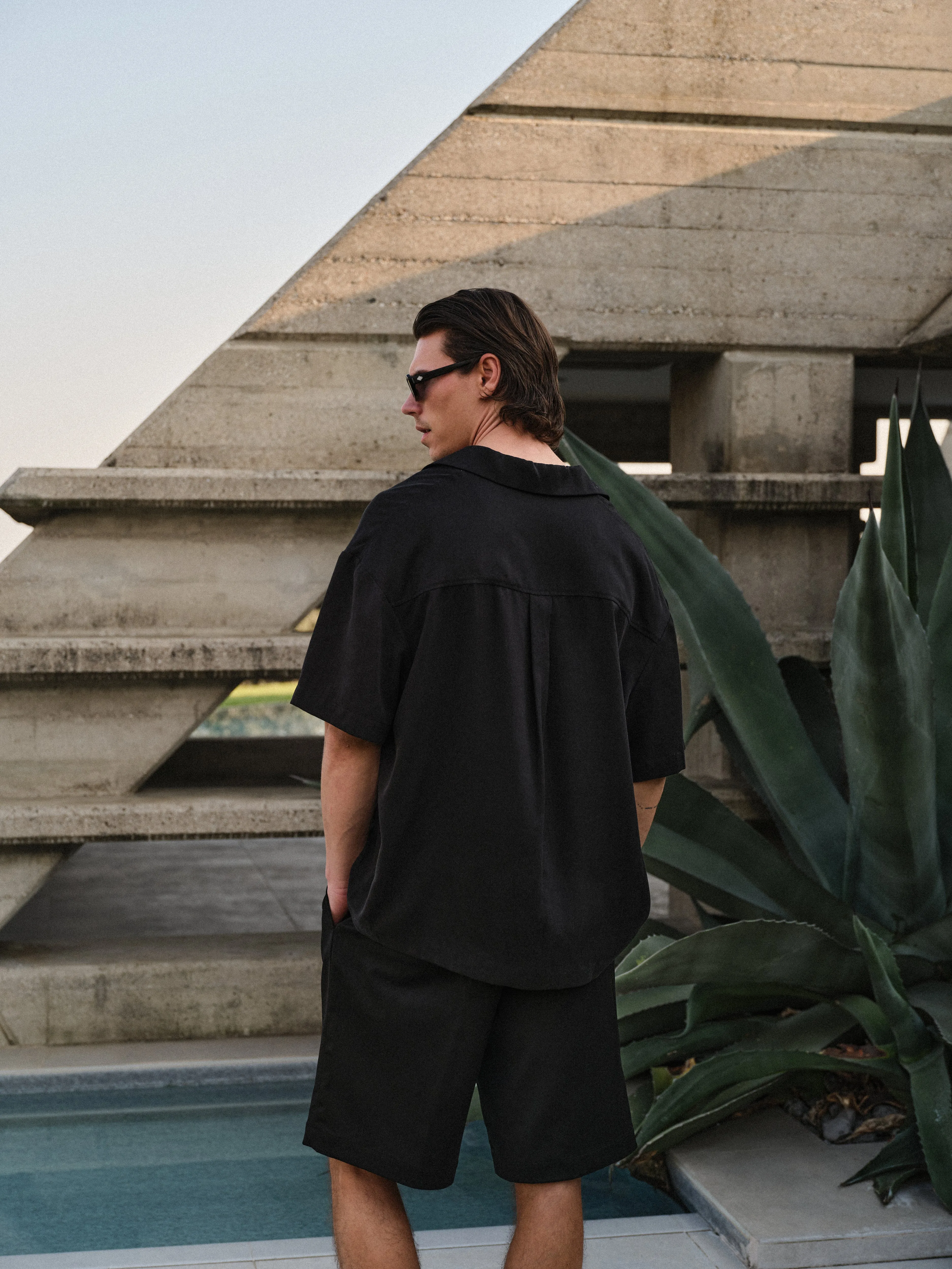 CLUB DE SOCI EMBROIDERY SHIRT - BLACK sold by The Couture Club product image thumbnail 4