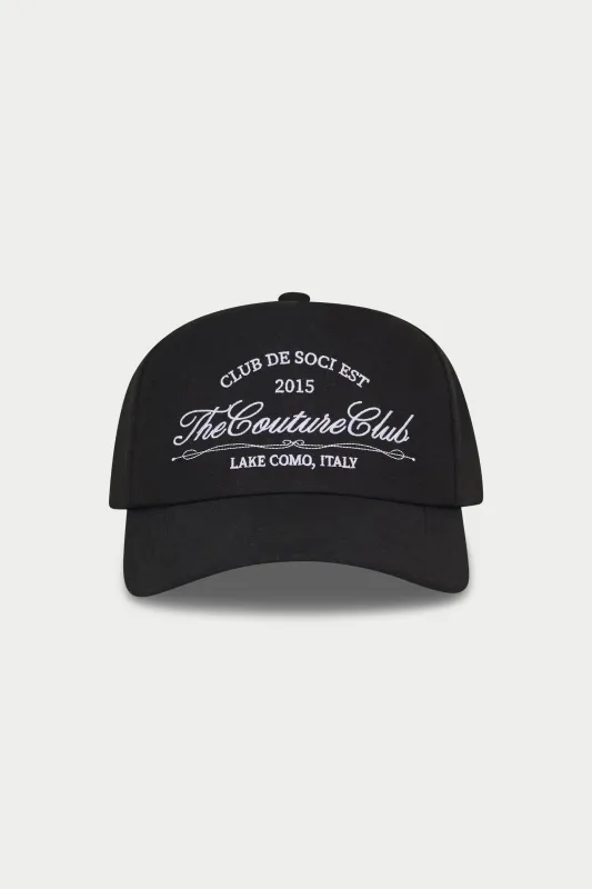 LAKE COMO CAP - BLACK made by The Couture Club