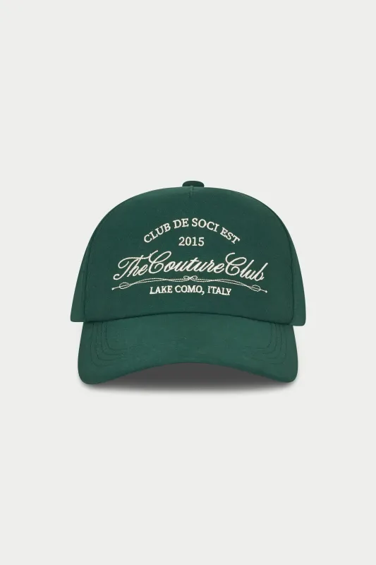 LAKE COMO CAP - FOREST GREEN made by The Couture Club