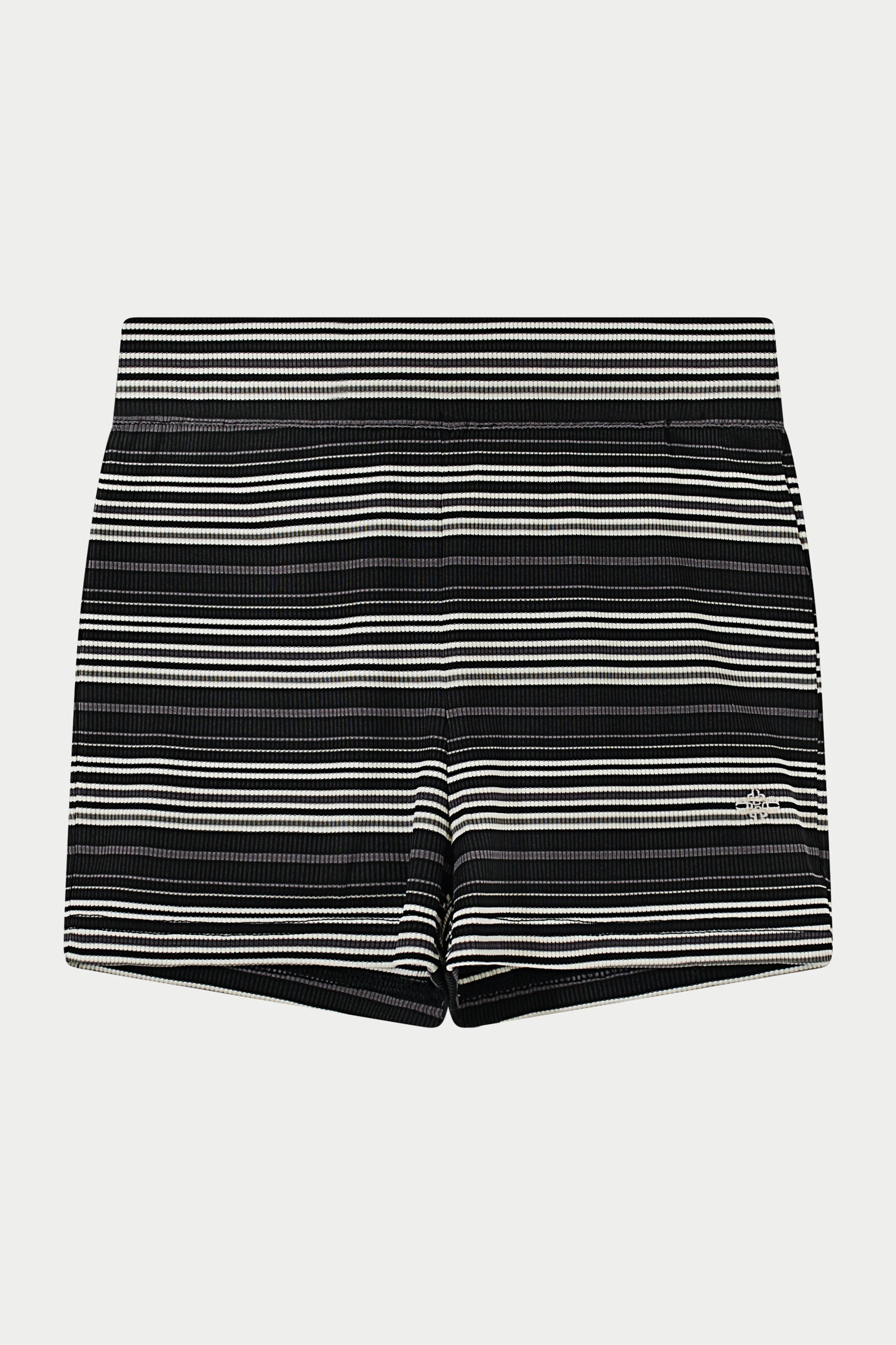 STRIPE MINI SHORTS - BLACK sold by The Couture Club product image thumbnail 2