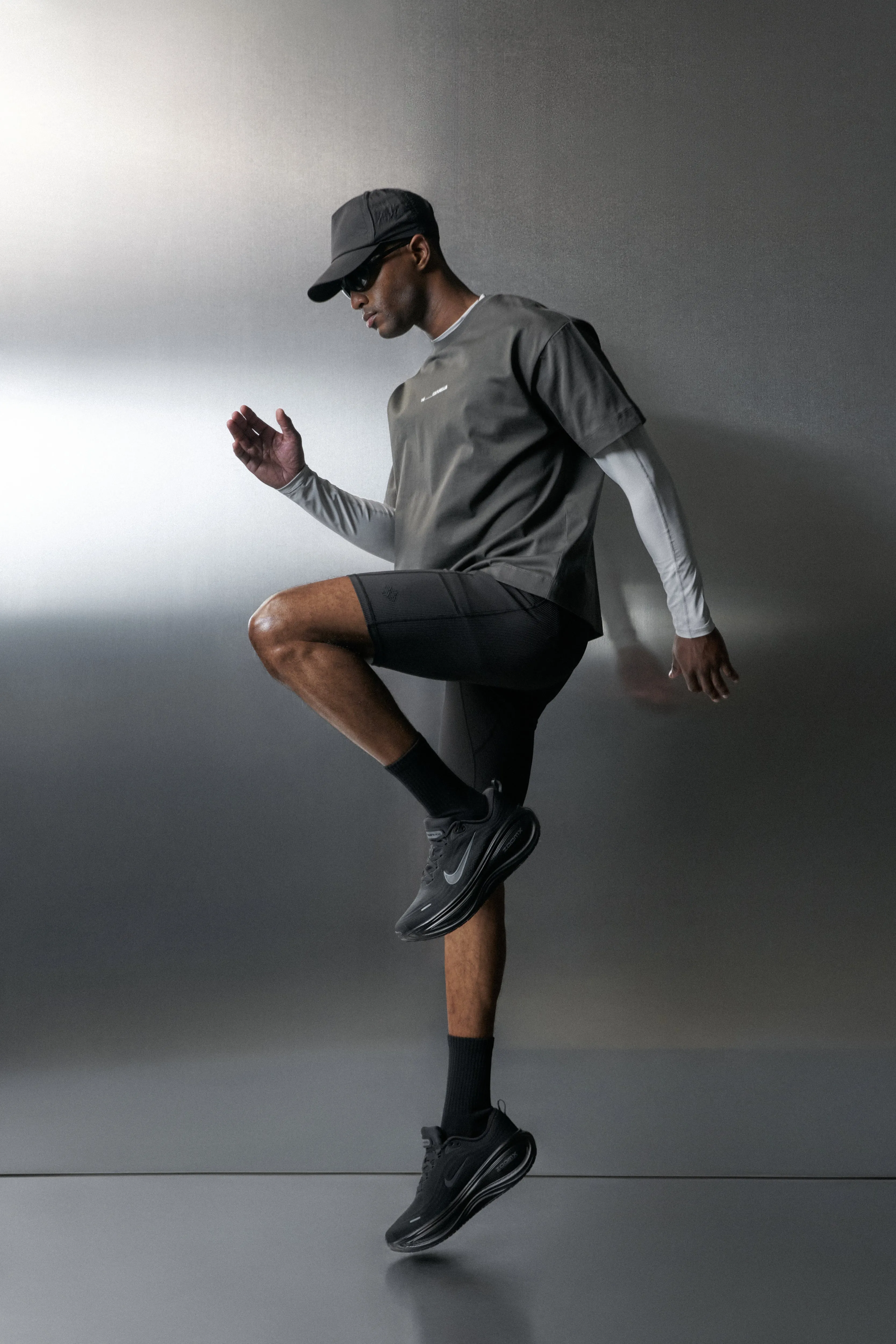 LUXURY IN MOTION GRAPHIC T-SHIRT - CHARCOAL sold by The Couture Club product image thumbnail 4