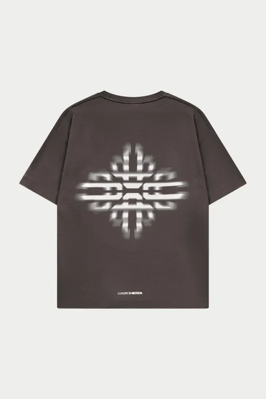 LUXURY IN MOTION GRAPHIC T-SHIRT - BROWN made by The Couture Club
