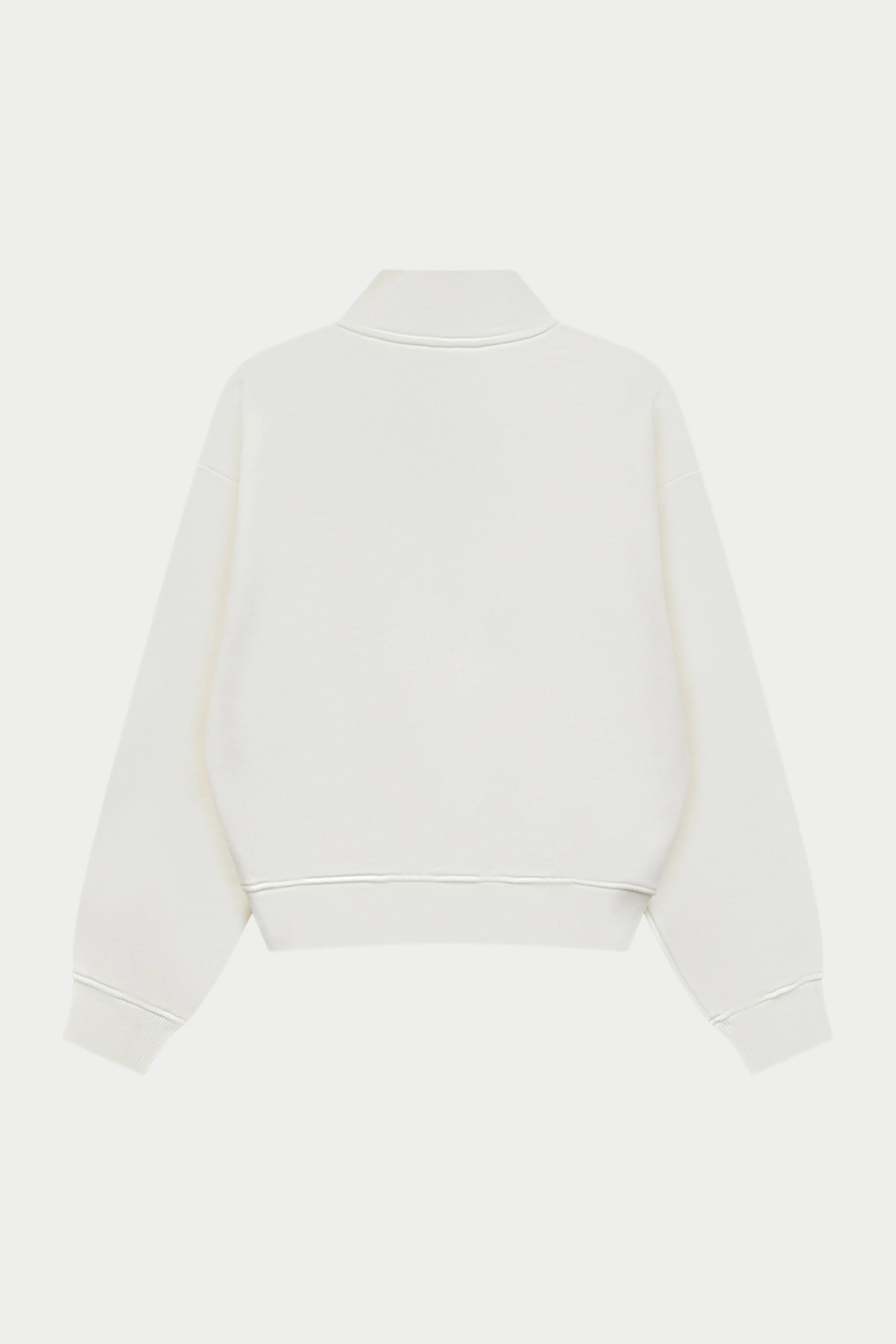 CTRE QUARTER ZIP FUNNEL NECK - OFF WHITE sold by The Couture Club