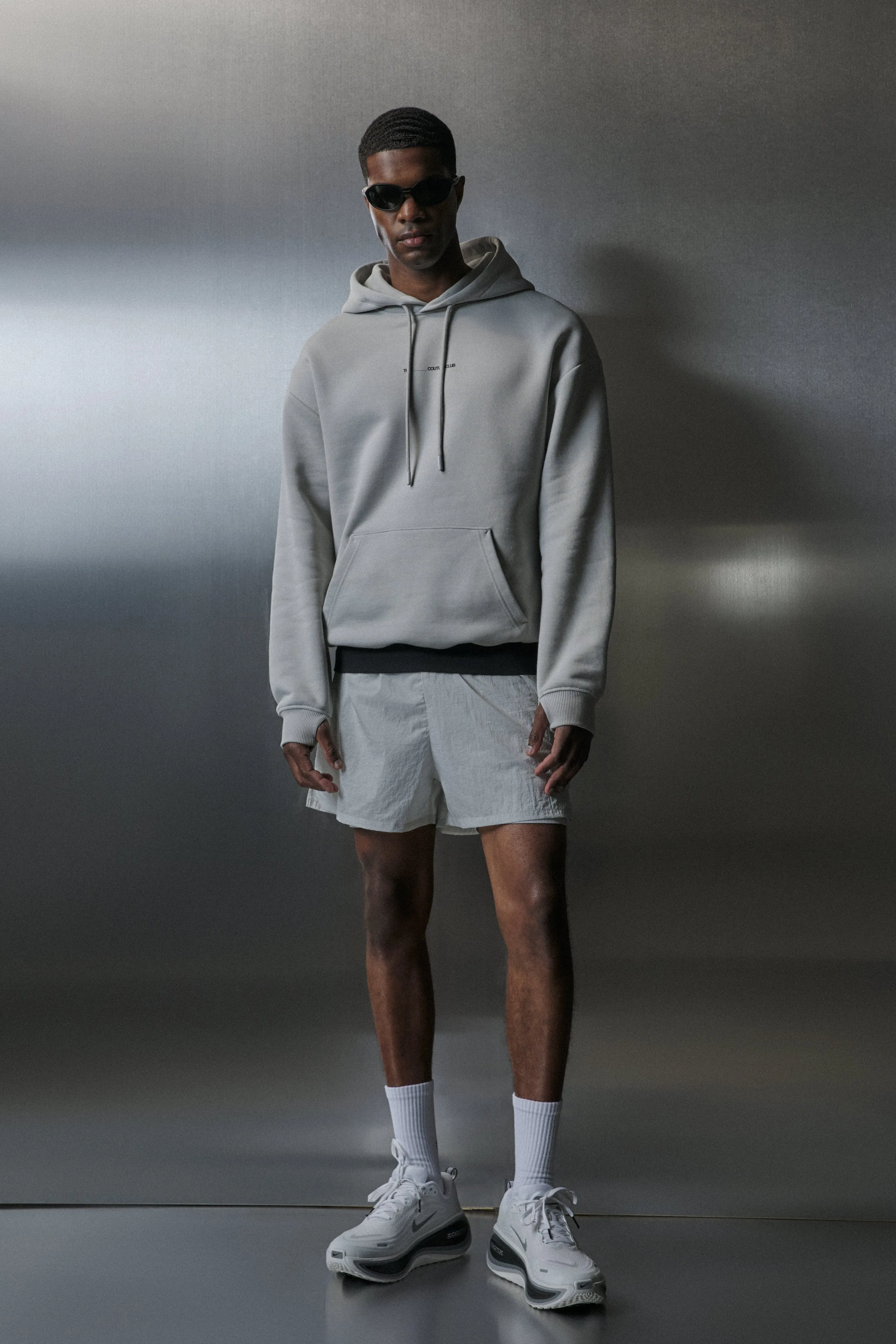 LUXURY IN MOTION GRAPHIC HOODIE - SALT sold by The Couture Club product image thumbnail 4