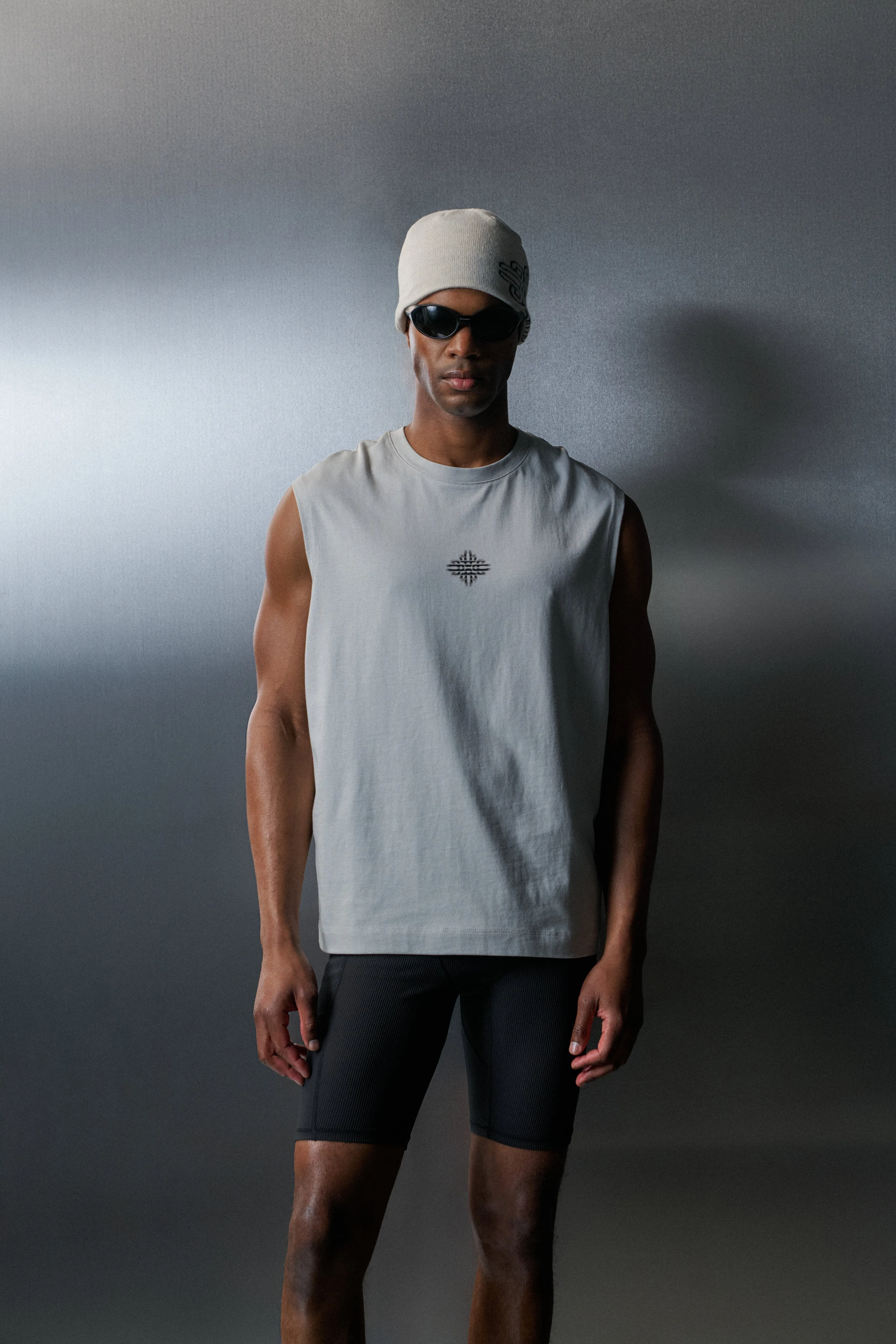 LUXURY IN MOTION EMBLEM VEST - SALT sold by The Couture Club product image thumbnail 2