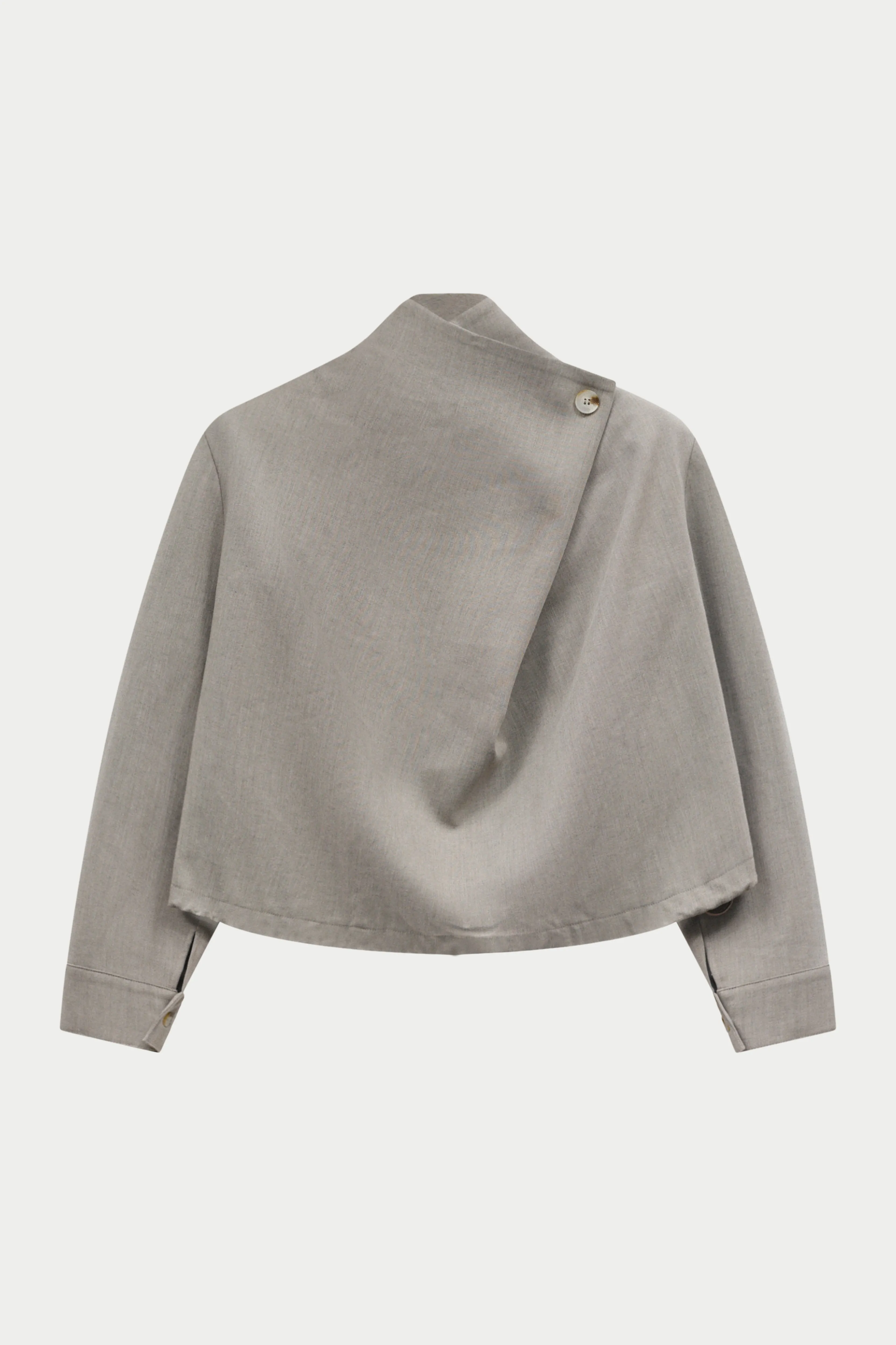 FUNNEL NECK TOP - GREY sold by The Couture Club