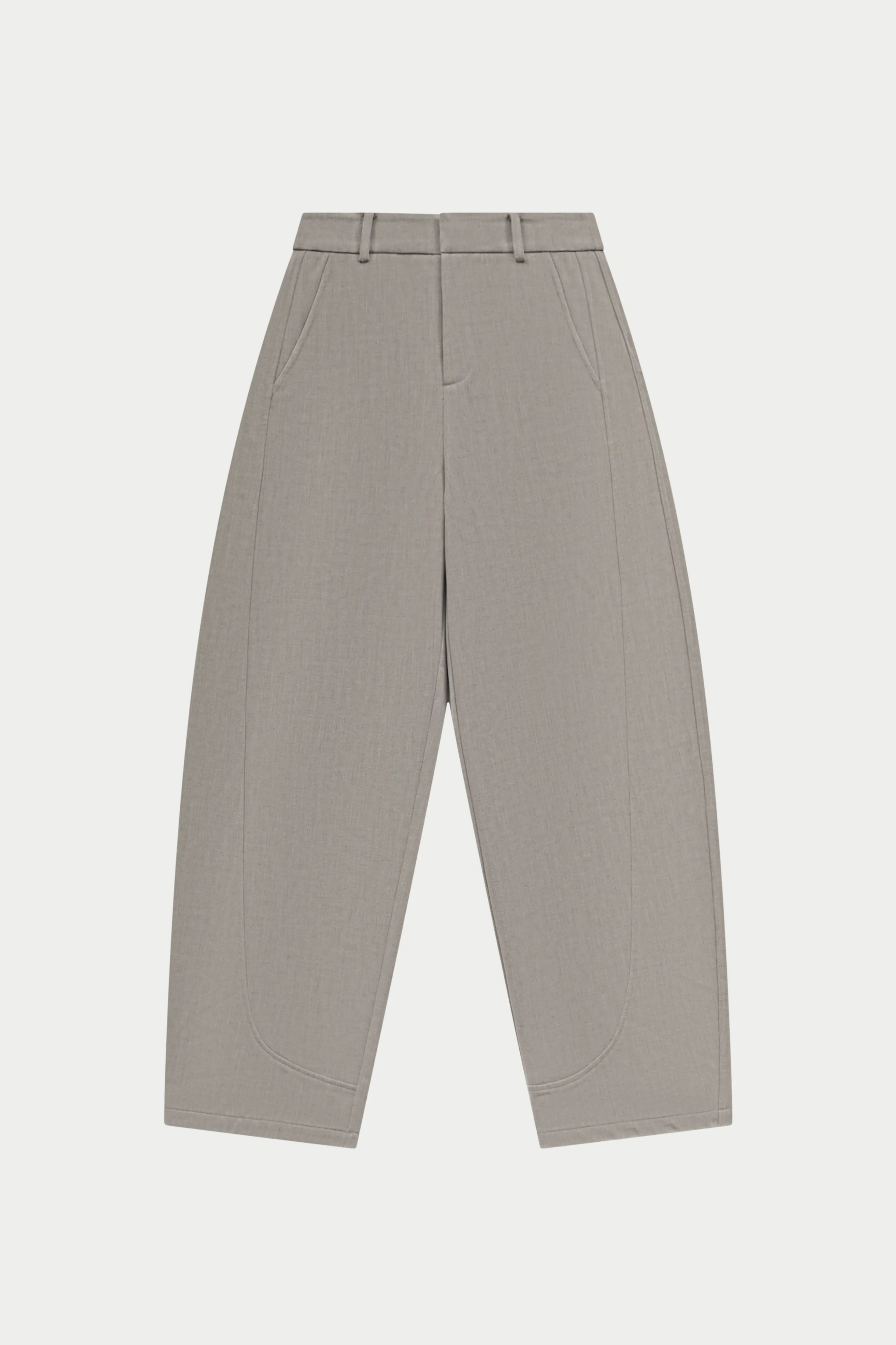 BARREL LEG TROUSERS - GREY sold by The Couture Club