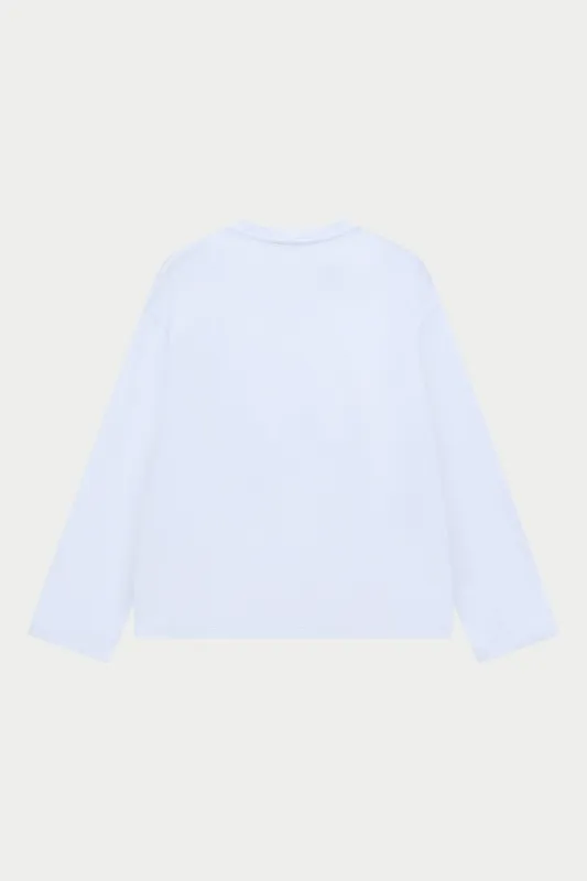 CTRE LONG SLEEVE  T- SHIRT - WHITE made by The Couture Club