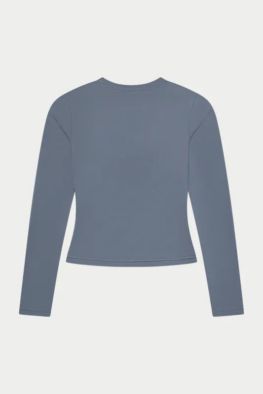 SCULPTING STRETCH LONG SLEEVE TOP - GRAPHITE made by The Couture Club