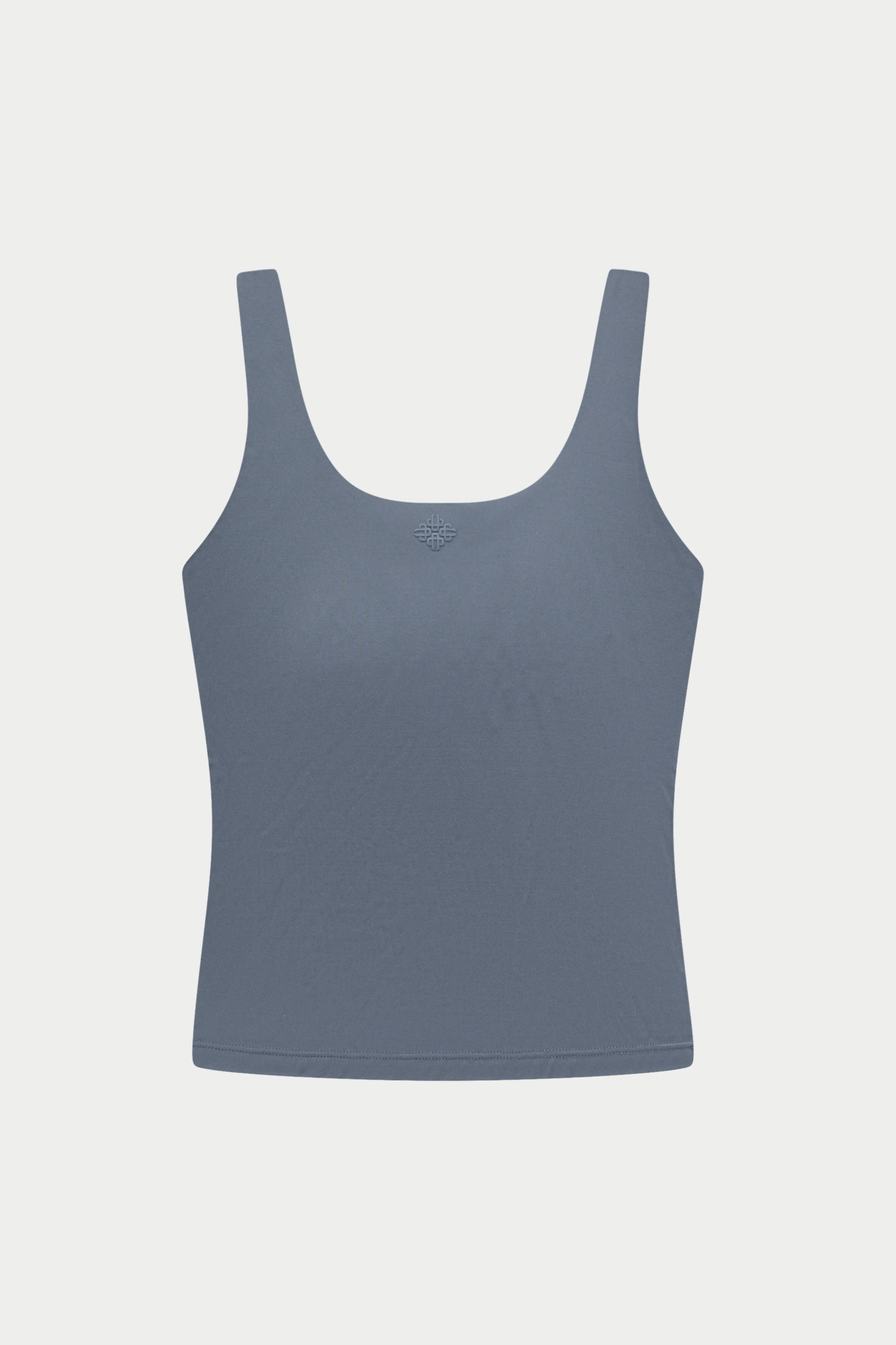 SCULPTING STRETCH SCOOP NECK SPORTS TOP - GRAPHITE sold by The Couture Club
