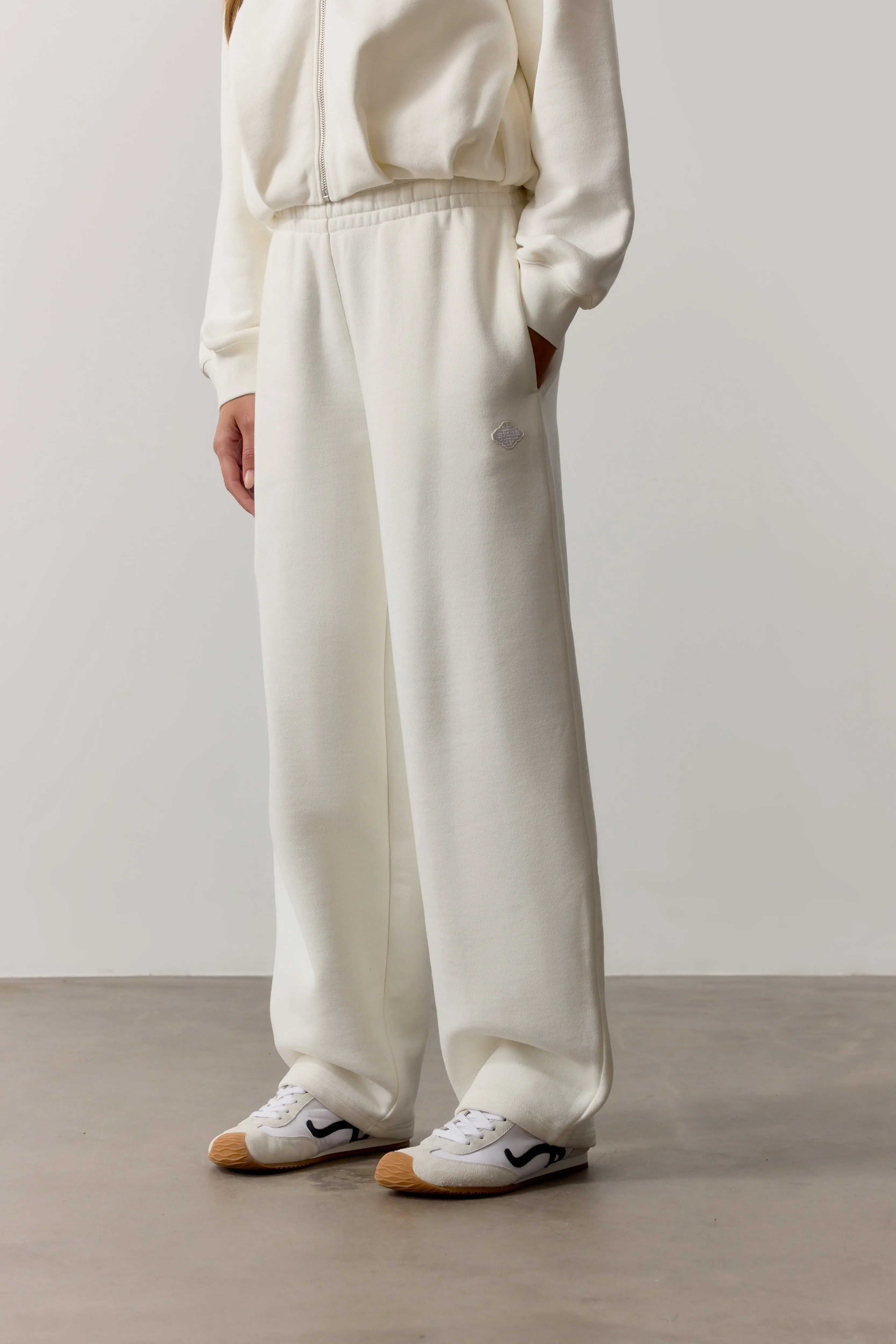 BARREL LEG JOGGER - OFF WHITE sold by The Couture Club product image thumbnail 2
