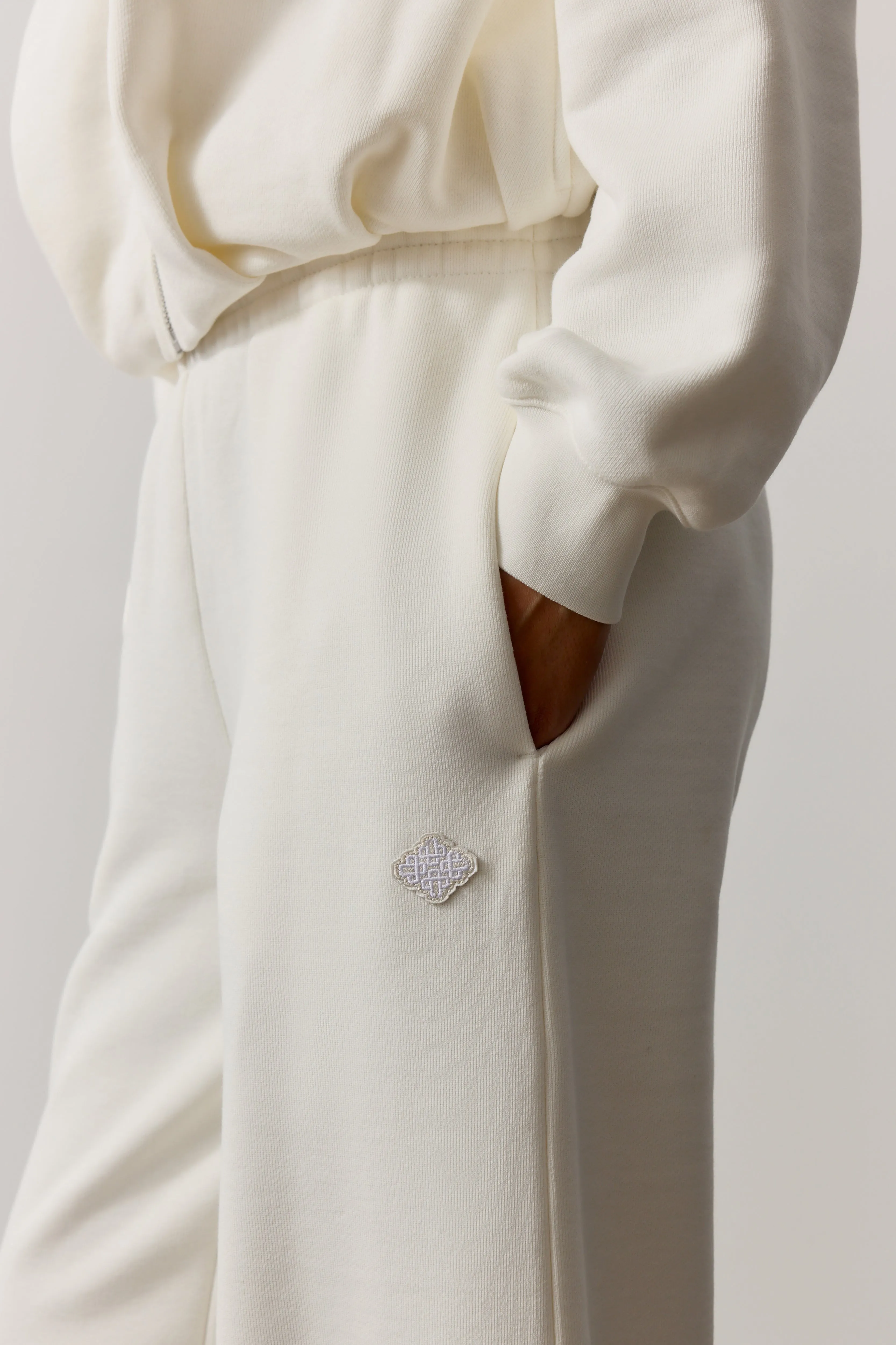 BARREL LEG JOGGER - OFF WHITE sold by The Couture Club product image thumbnail 5