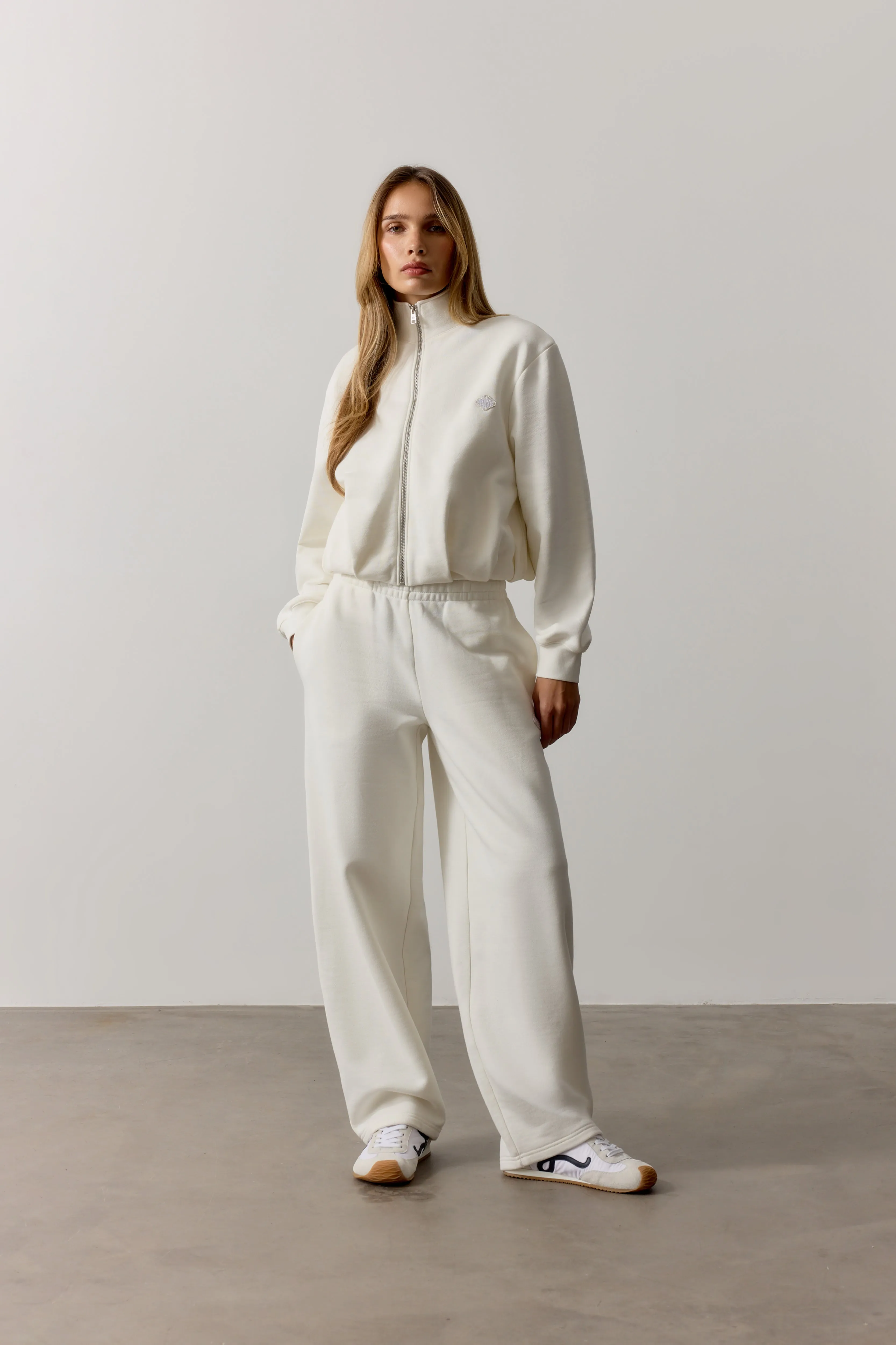 BARREL LEG JOGGER - OFF WHITE sold by The Couture Club product image thumbnail 3