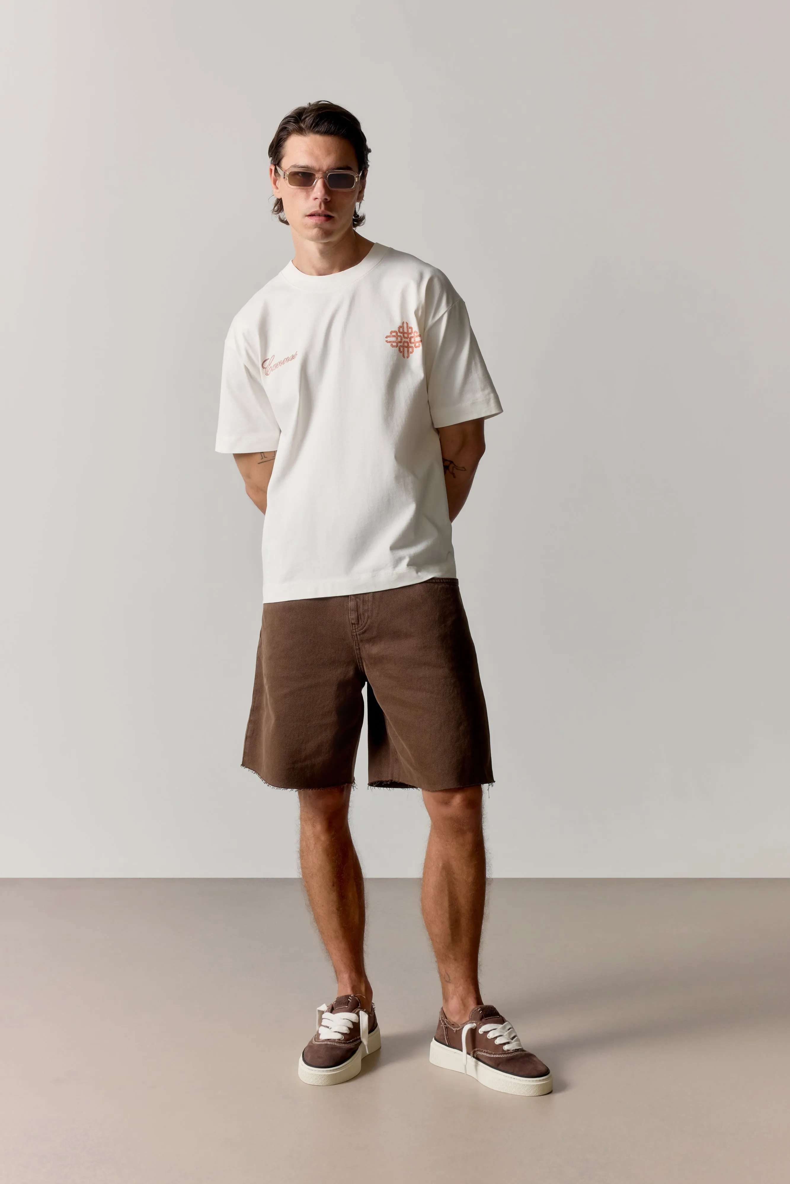 VINTAGE CANNES GRAPHIC T-SHIRT - OFF WHITE sold by The Couture Club product image thumbnail 4