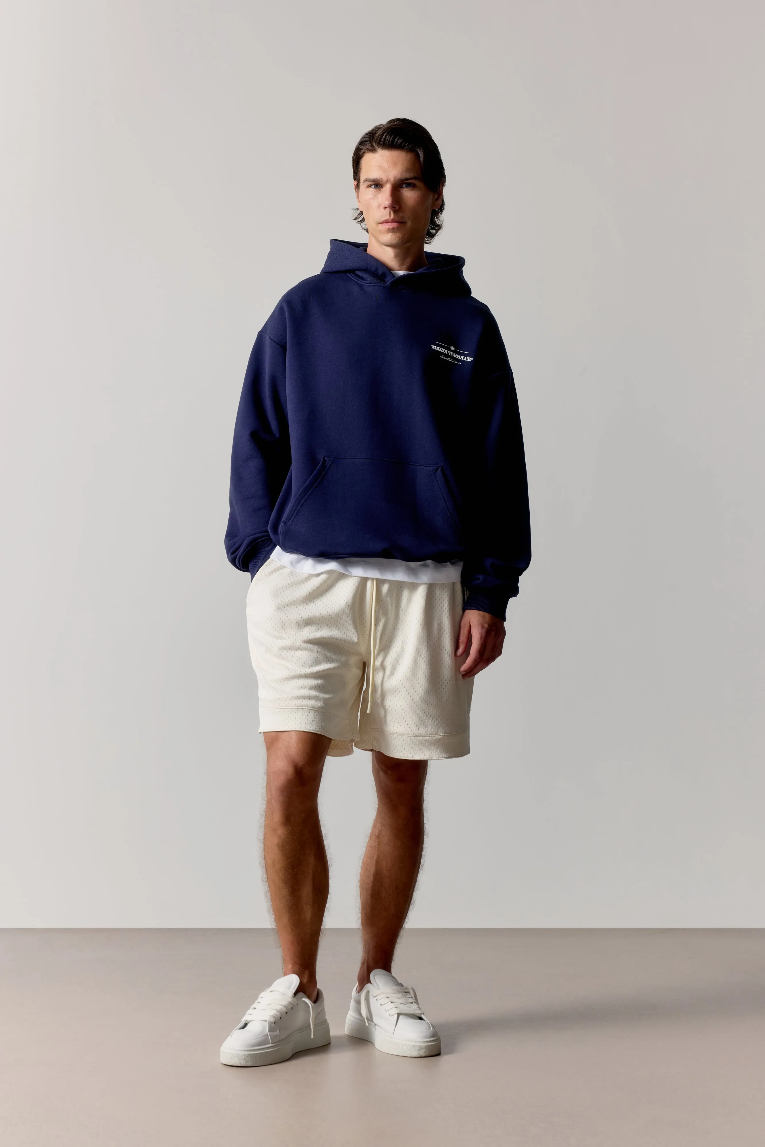 MULTI FONT GRAPHIC HOODIE - NAVY sold by The Couture Club product image thumbnail 4