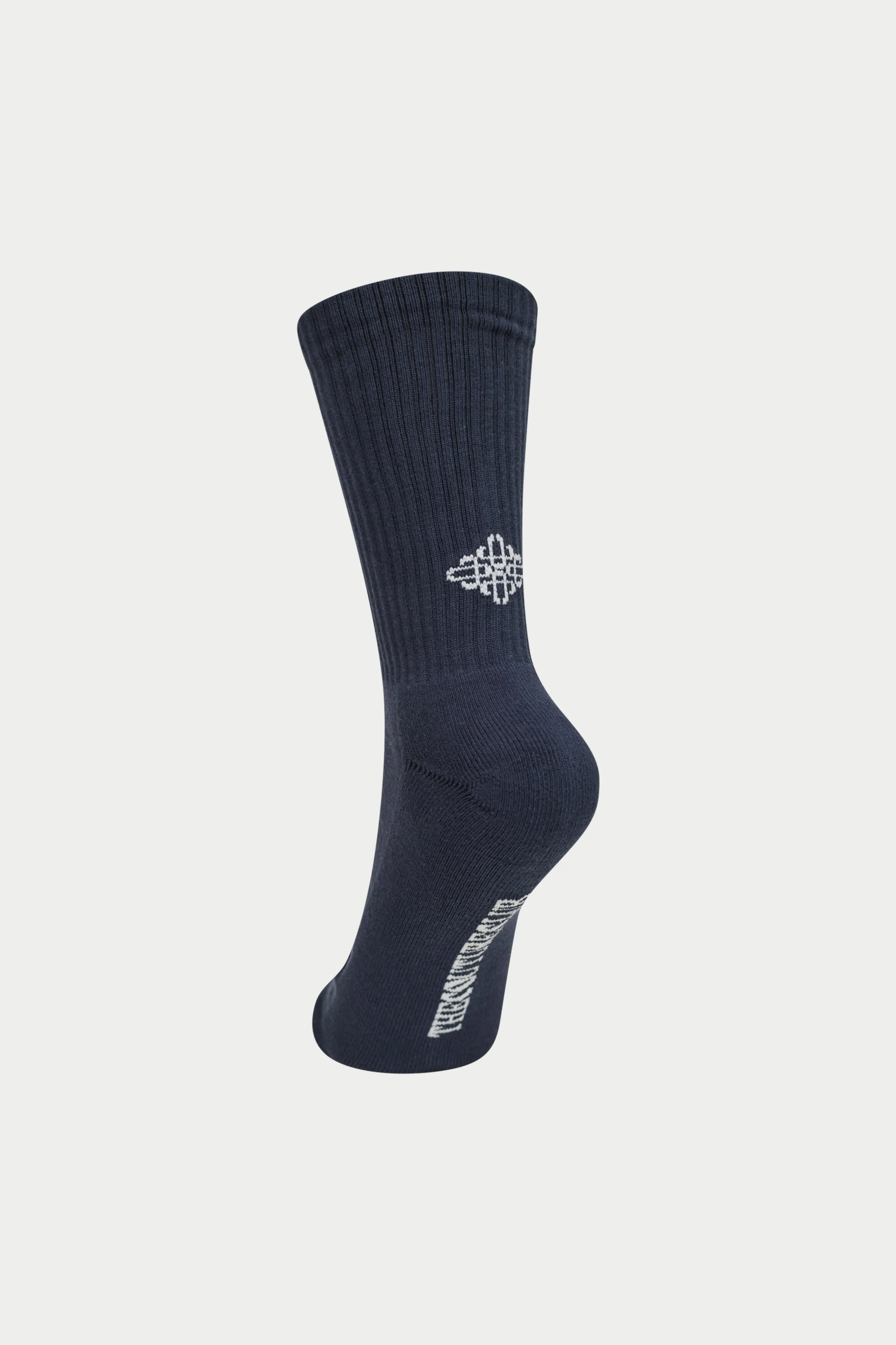 REVERSE EMBLEM COPYRIGHT SOCKS - NAVY sold by The Couture Club product image thumbnail 2