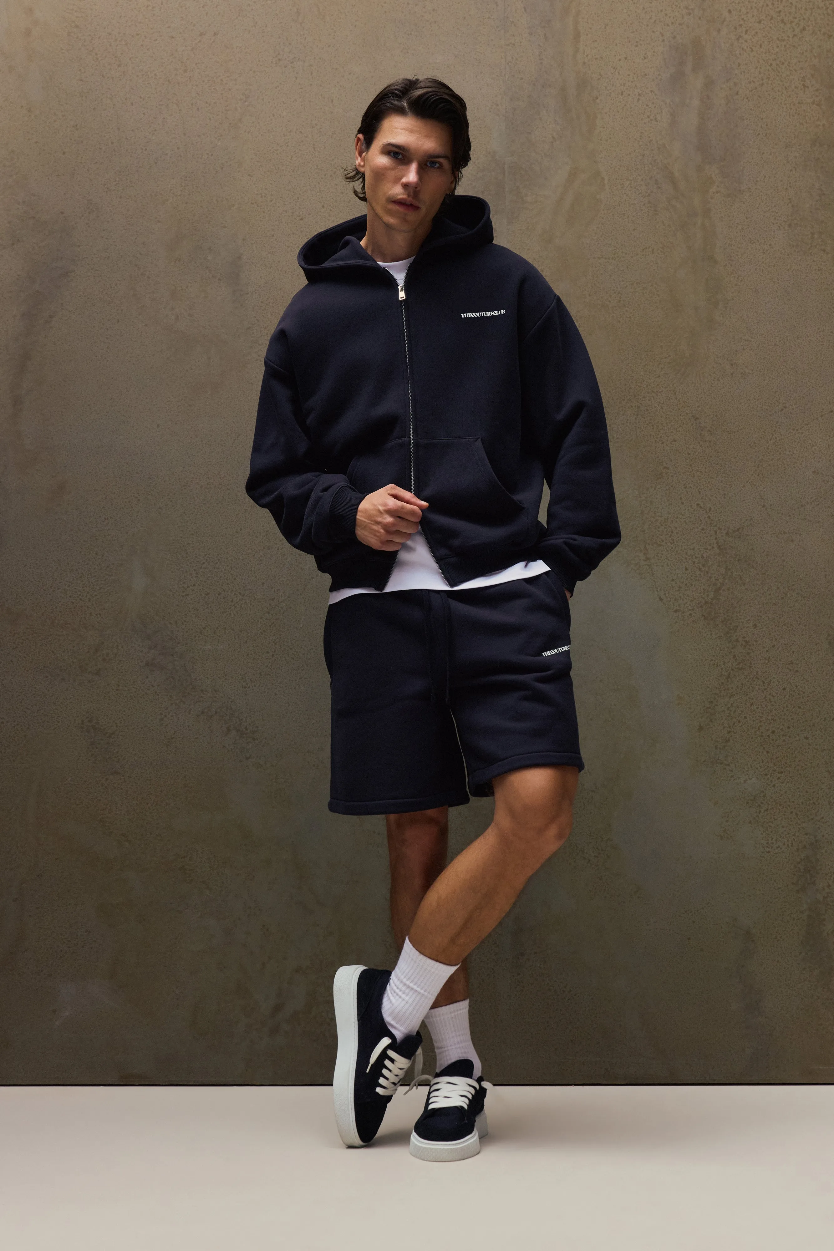 COPYRIGHT ZIP THROUGH HOODIE - BLACK sold by The Couture Club product image thumbnail 3