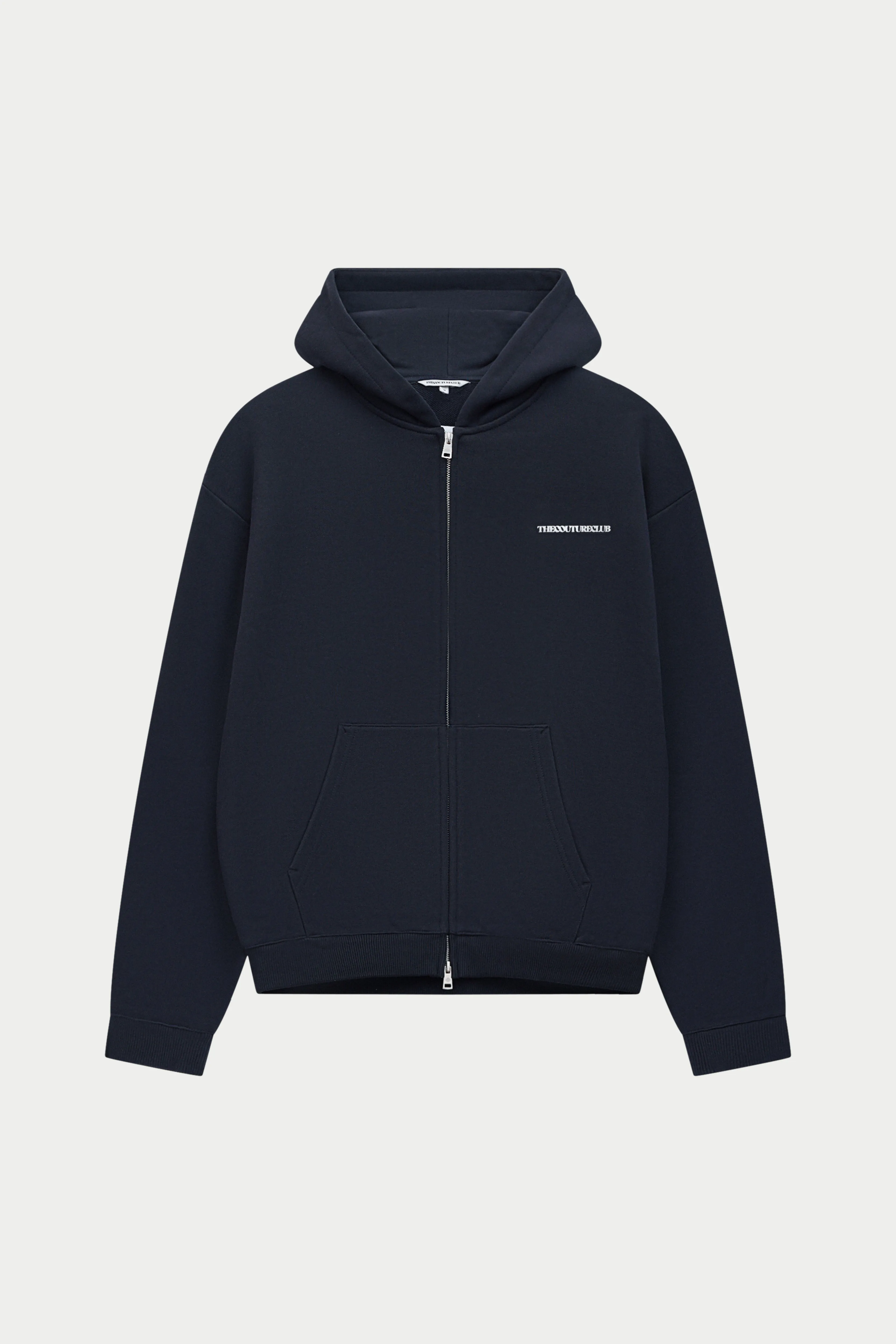 COPYRIGHT ZIP THROUGH HOODIE - BLACK sold by The Couture Club