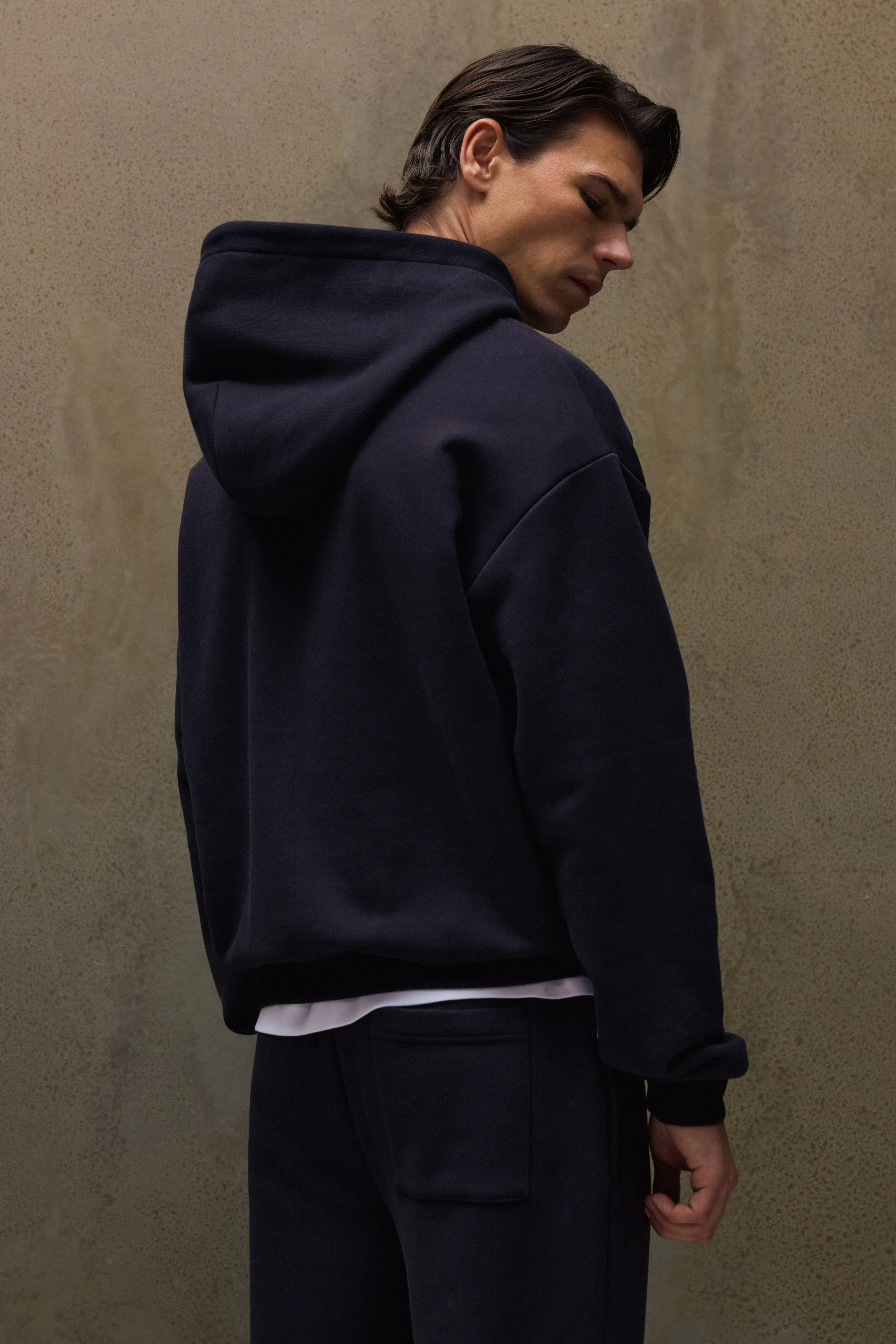 COPYRIGHT ZIP THROUGH HOODIE - BLACK sold by The Couture Club product image thumbnail 5