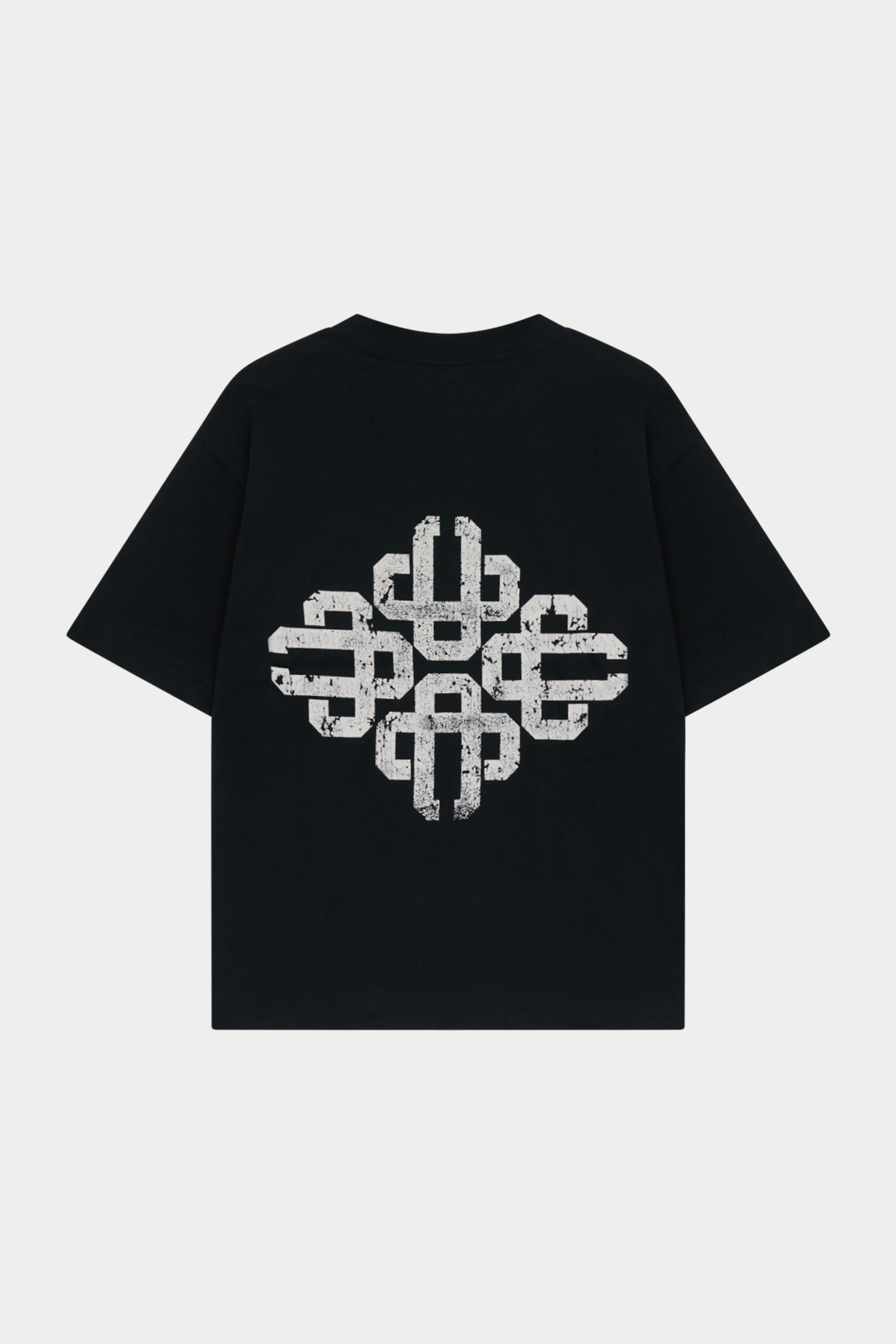 VINTAGE PRINT EMBLEM T-SHIRT - BLACK sold by The Couture Club