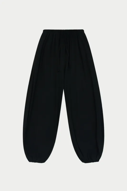 LIGHTWEIGHT BALLOON TROUSERS - BLACK made by The Couture Club