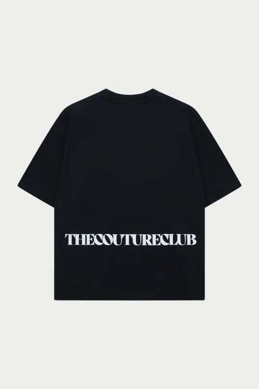 COPYRIGHT GRAPHIC PRINT T-SHIRT - BLACK made by The Couture Club