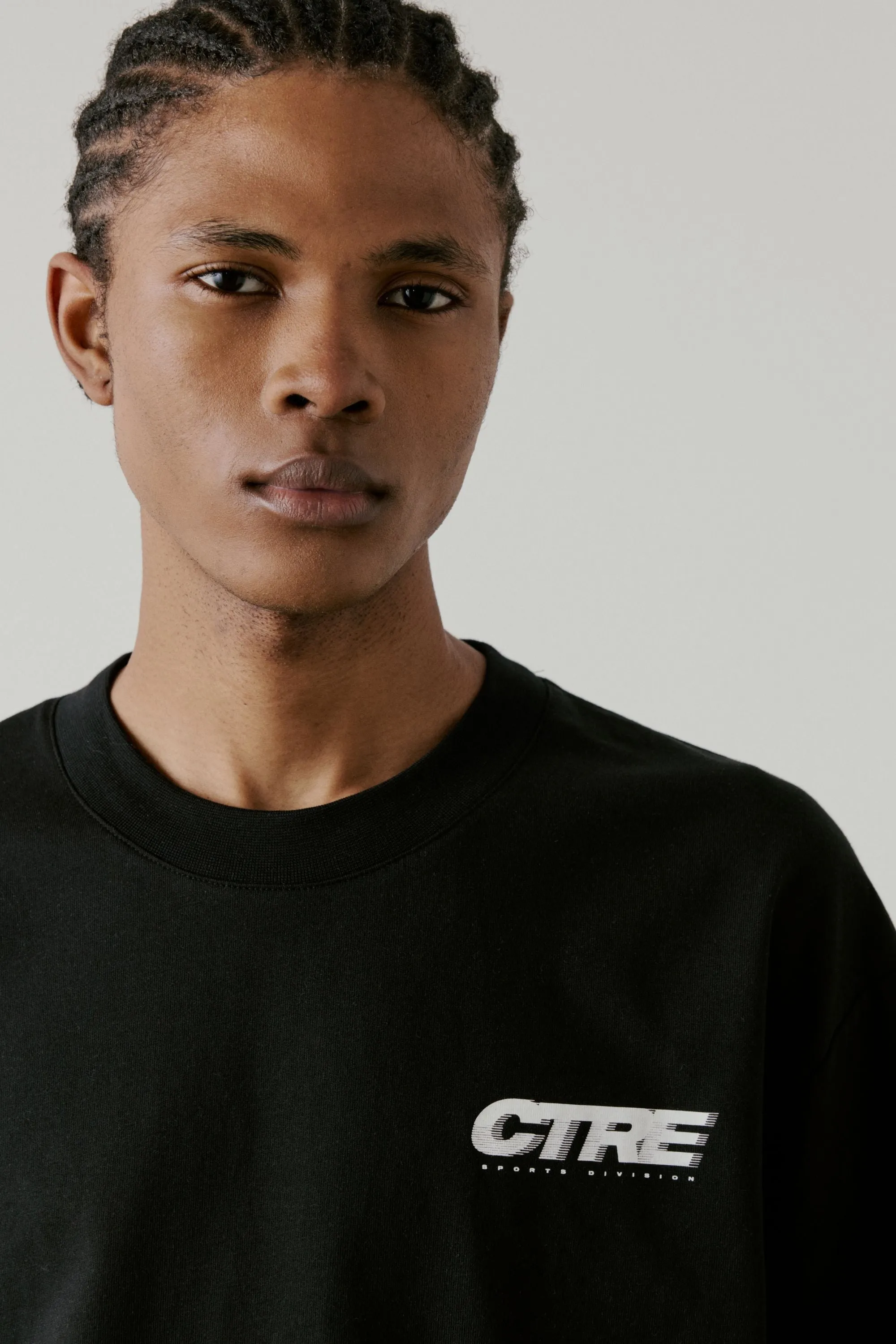 RETRO SPORT CTRE GRAPHIC T-SHIRT - BLACK sold by The Couture Club product image thumbnail 5
