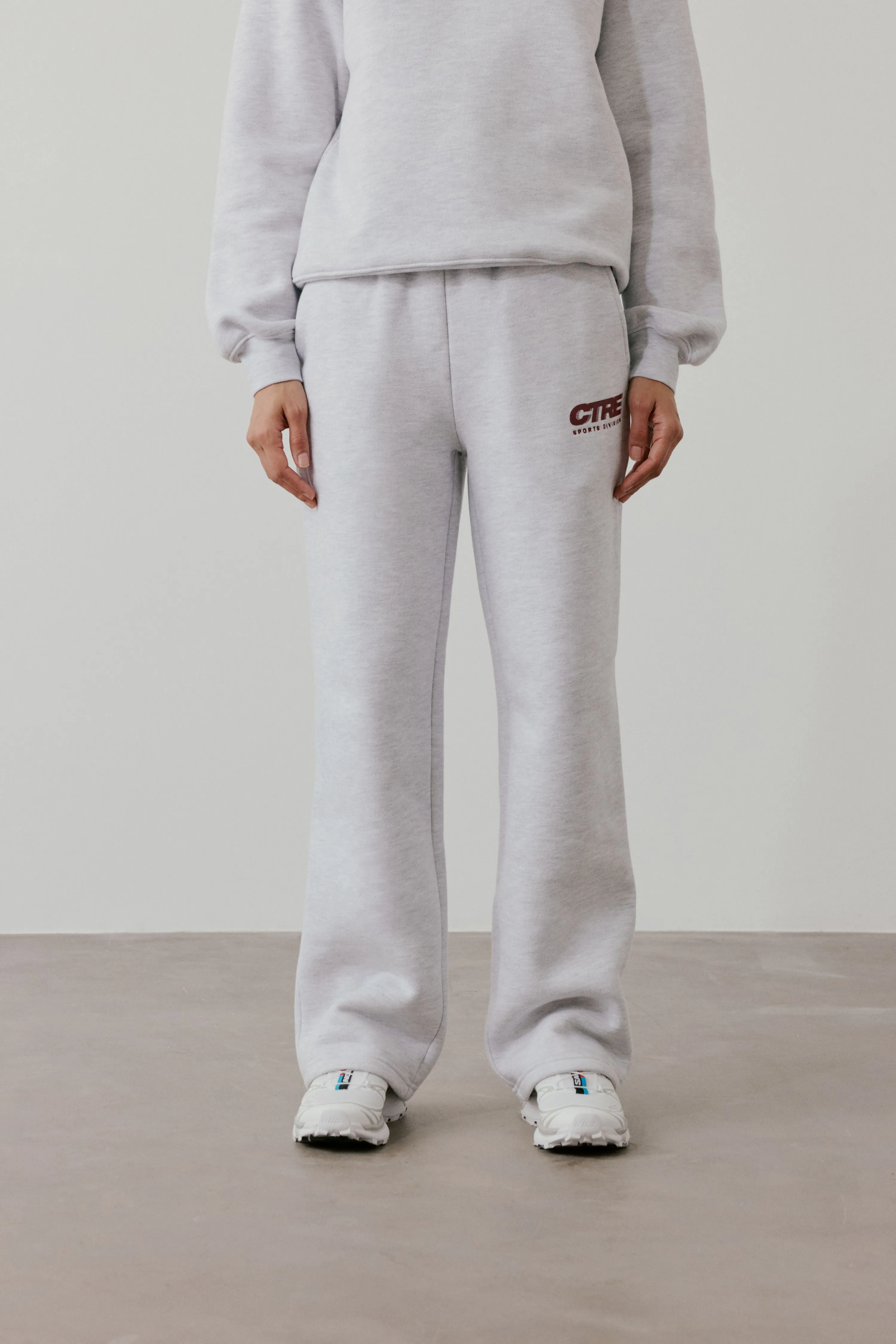 RETRO SPORT CTRE GRAPHIC JOGGERS - GREY MARL sold by The Couture Club product image thumbnail 4