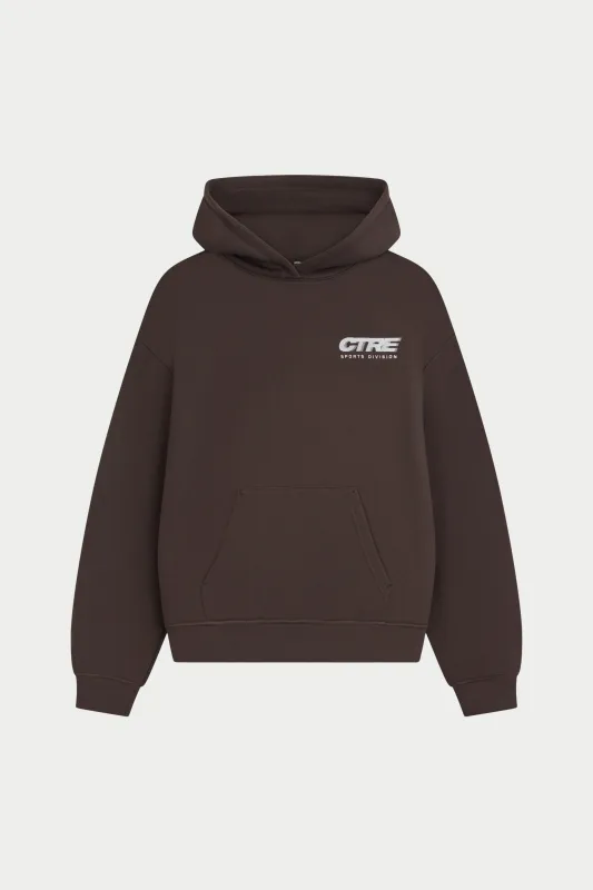 RETRO SPORT GRAPHIC CTRE HOODIE - BROWN made by The Couture Club