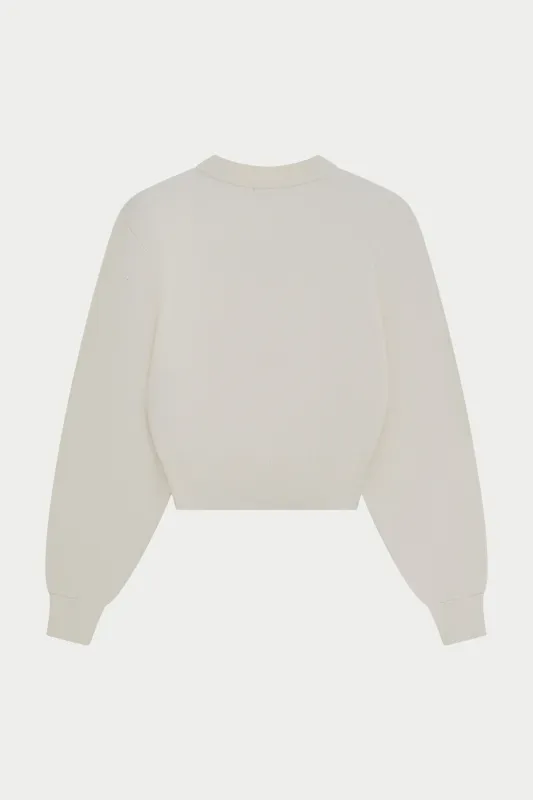 COMPACT KNIT CREW - CREAM made by The Couture Club