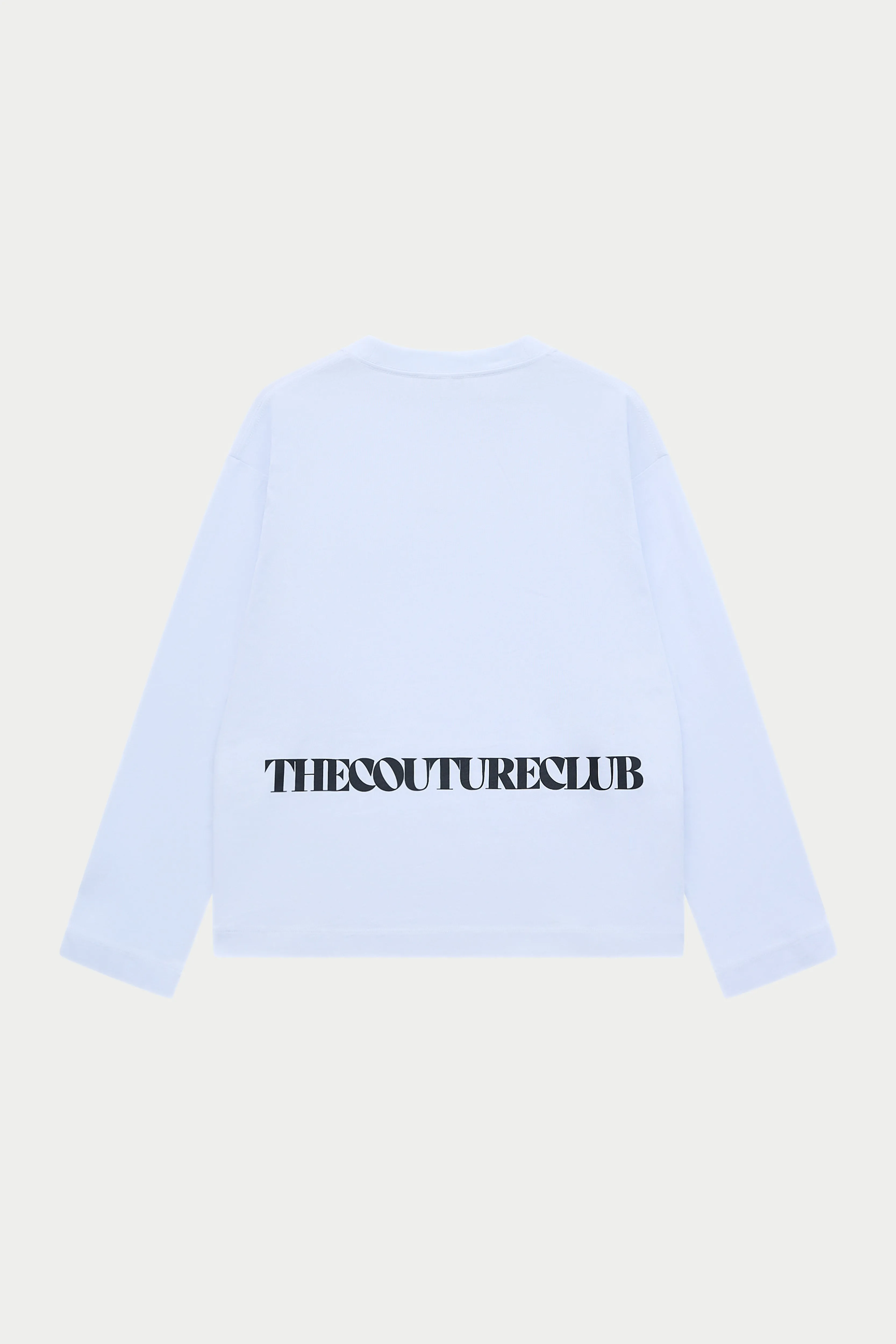 COPYRIGHT GRAPHIC PRINT LONG SLEEVE T-SHIRT - WHITE sold by The Couture Club
