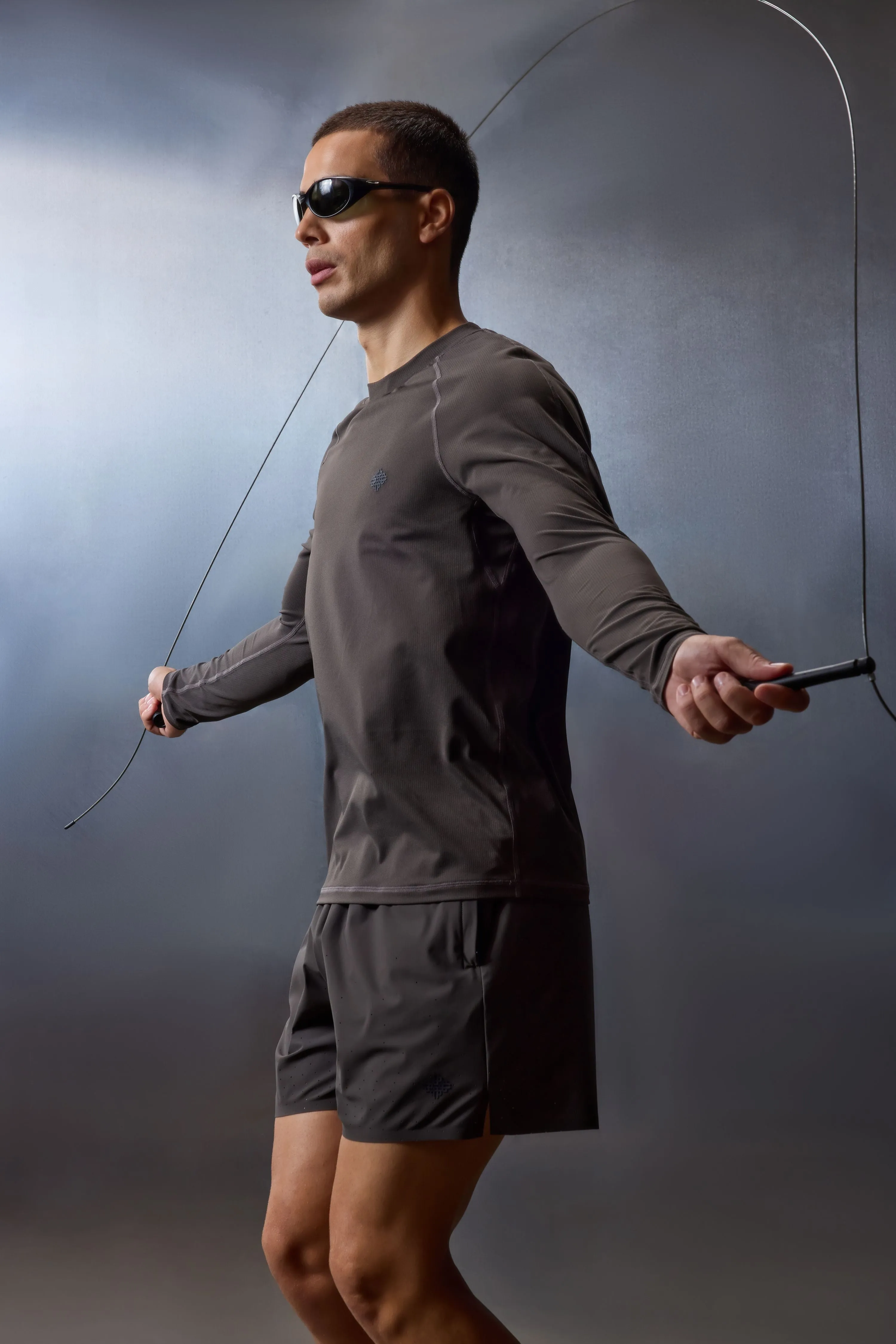 LONG SLEEVE TRAINING TOP - CHARCOAL sold by The Couture Club product image thumbnail 4