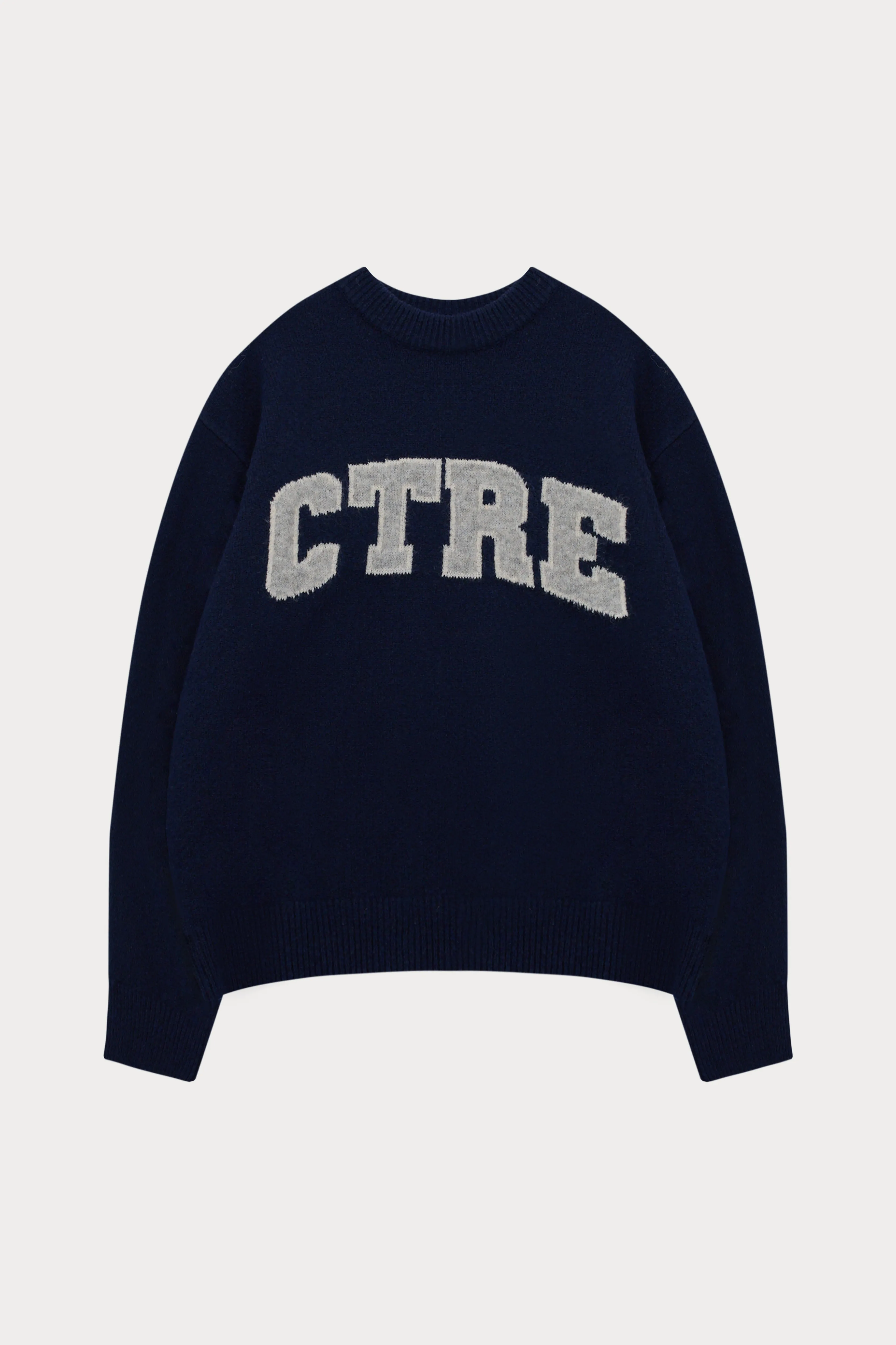 CTRE KNITTED SWEATSHIRT - NAVY sold by The Couture Club