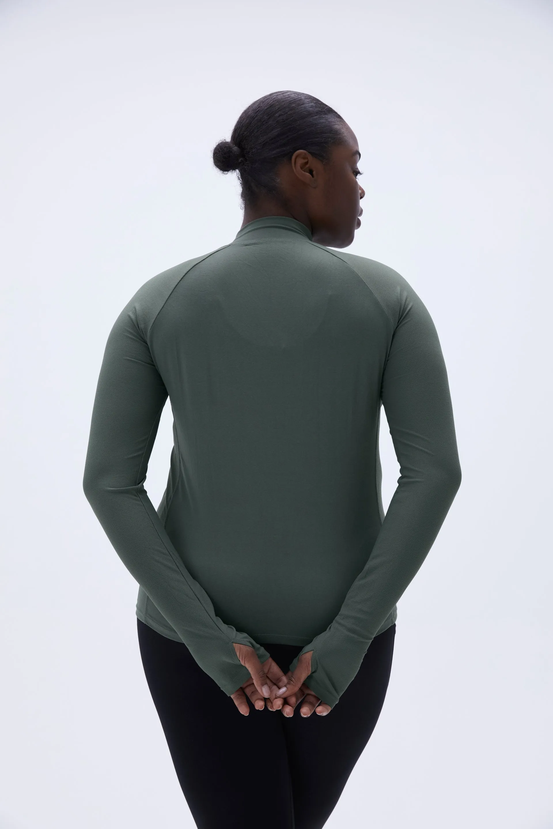 Base Layer Long Sleeve Top - Khaki Green sold by Adanola product image thumbnail 2