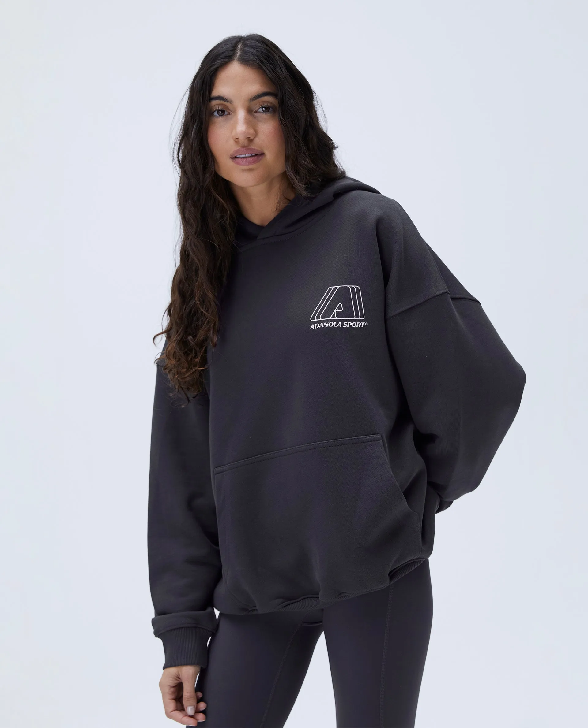 "A" Oversized Hoodie - Graphite Grey sold by Adanola product image thumbnail 2