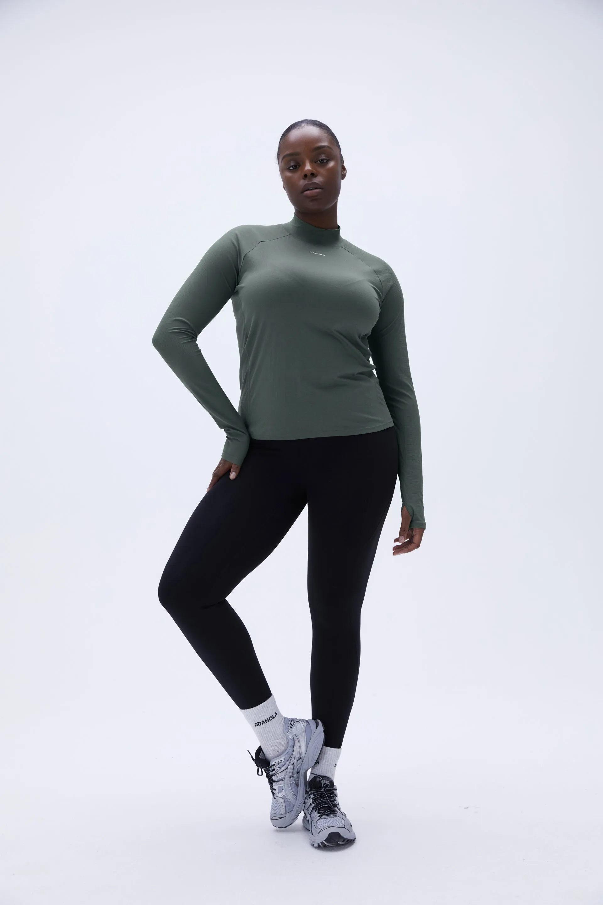 Base Layer Long Sleeve Top - Khaki Green sold by Adanola product image thumbnail 3
