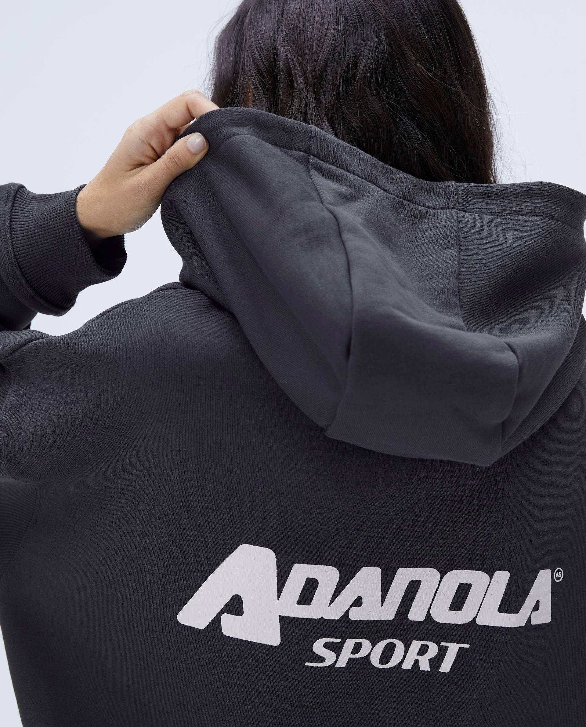 "A" Oversized Hoodie - Graphite Grey sold by Adanola