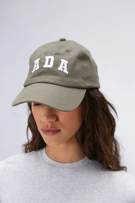 ADA Cap - Olive Green/White sold by Adanola