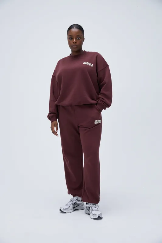Retro Sport Sweatpants - Burgundy sold by Adanola