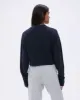 V Neck Knit Sweatshirt - Deep Midnight Blue sold by Adanola