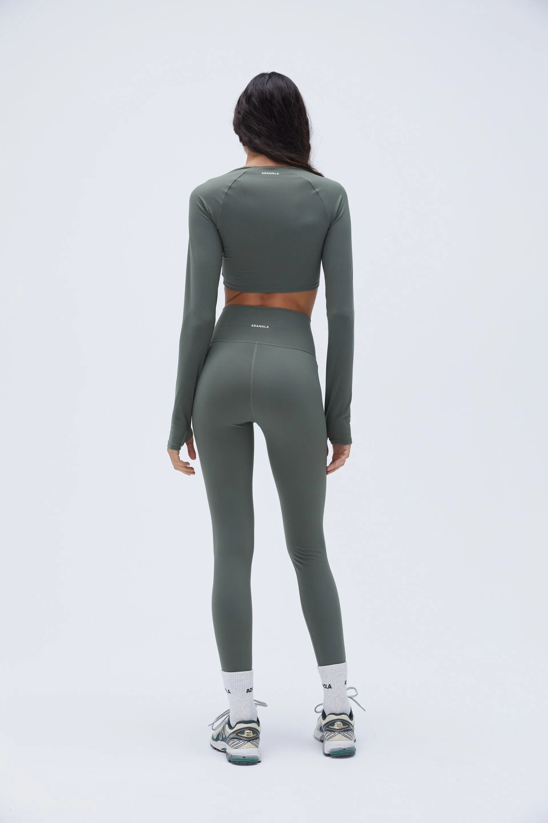 Ultimate Long Sleeve Wrap Top - Khaki Green sold by Adanola product image thumbnail 4