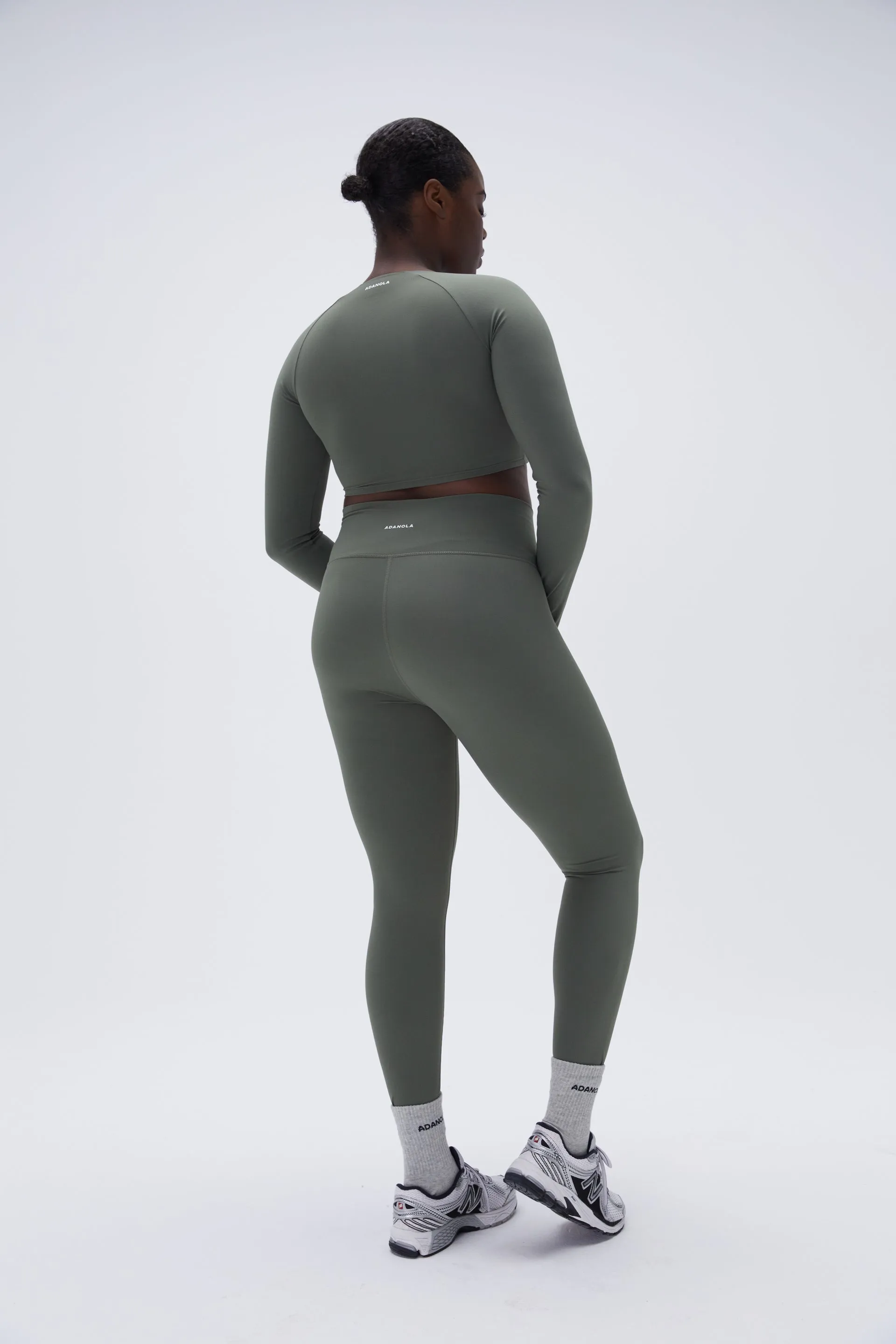 Ultimate Long Sleeve Wrap Top - Khaki Green sold by Adanola product image thumbnail 2