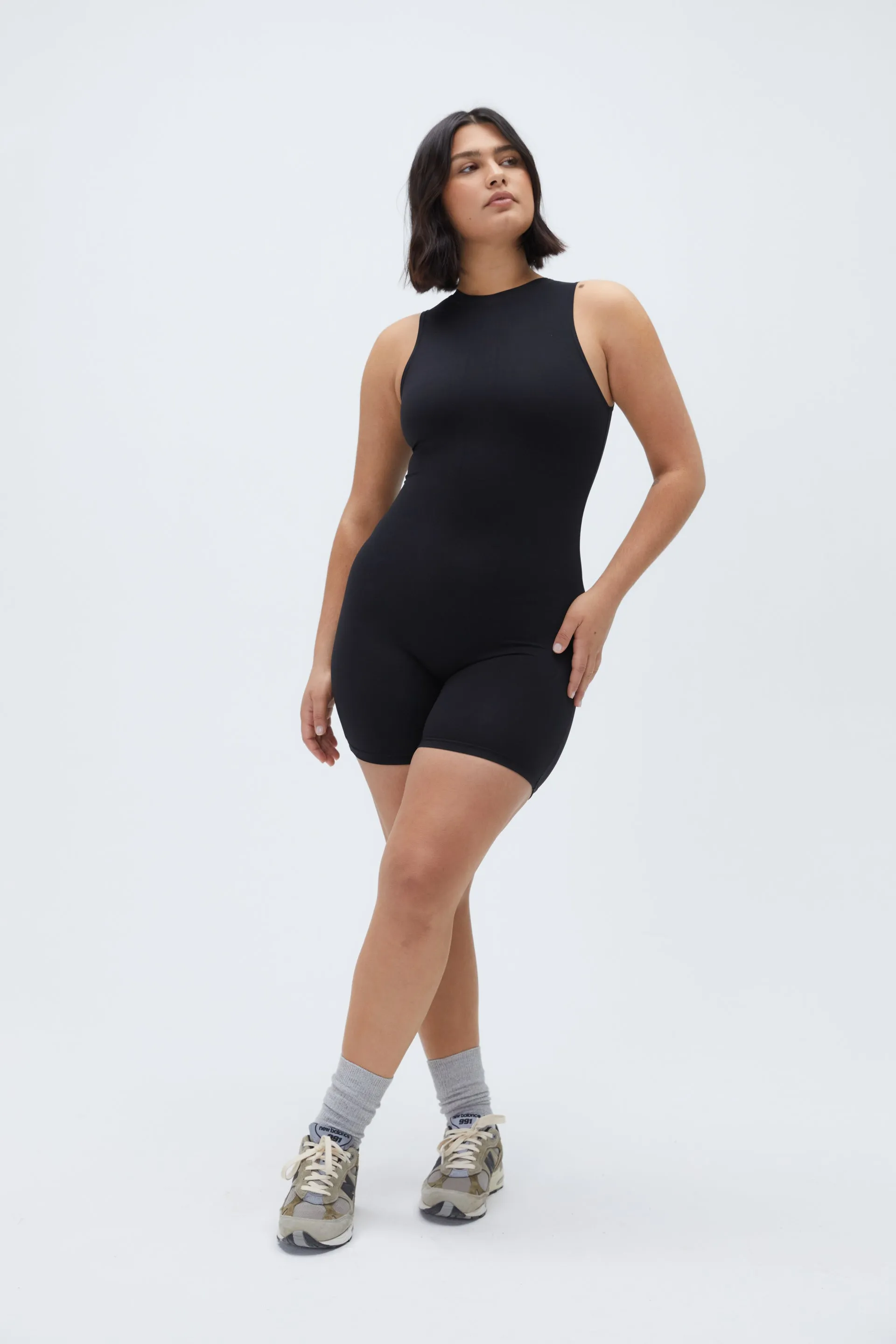 Ultimate Sleeveless Romper - Black sold by Adanola product image thumbnail 2