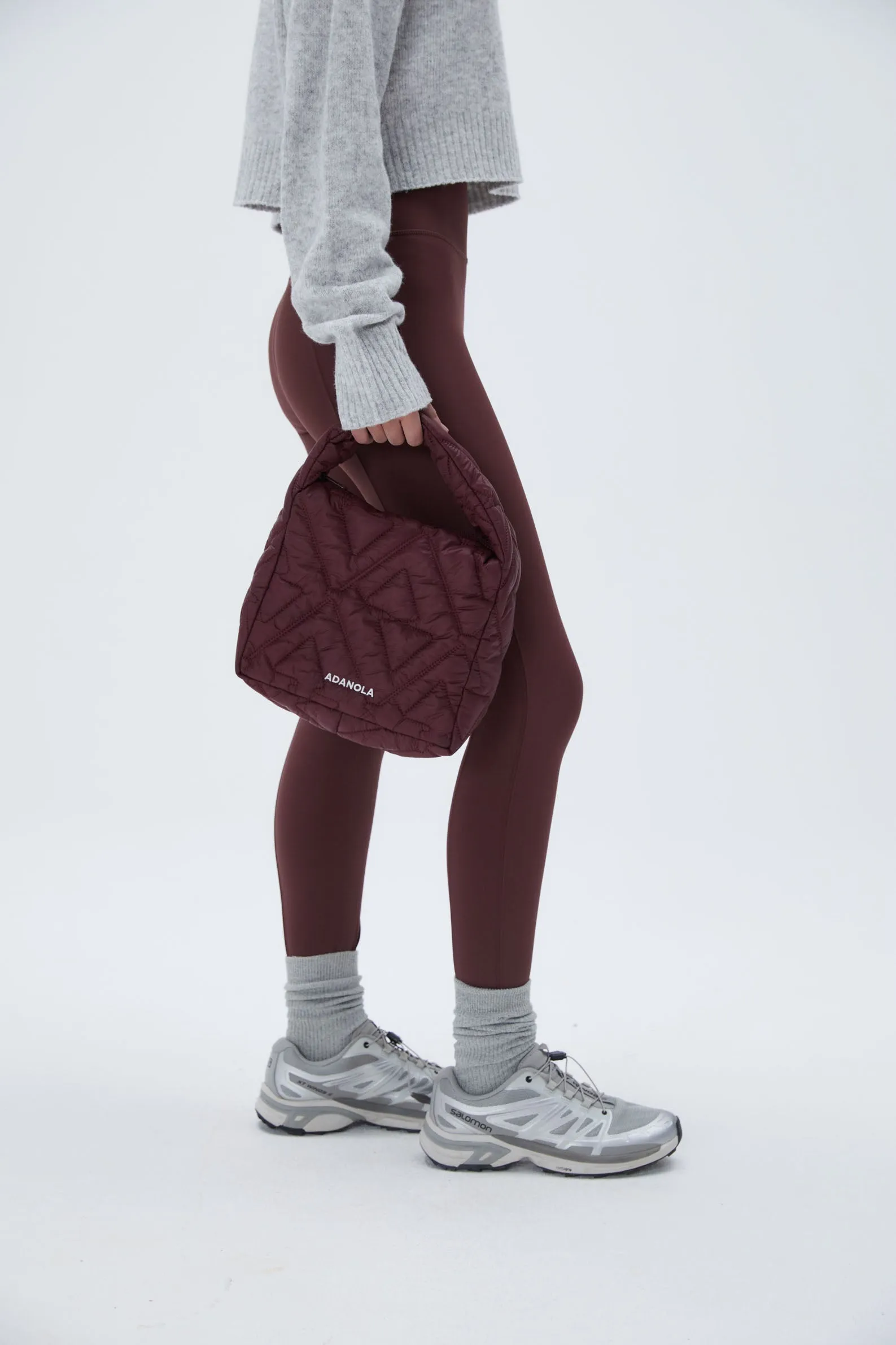 Quilted Mini Bag - Burgundy sold by Adanola product image thumbnail 3