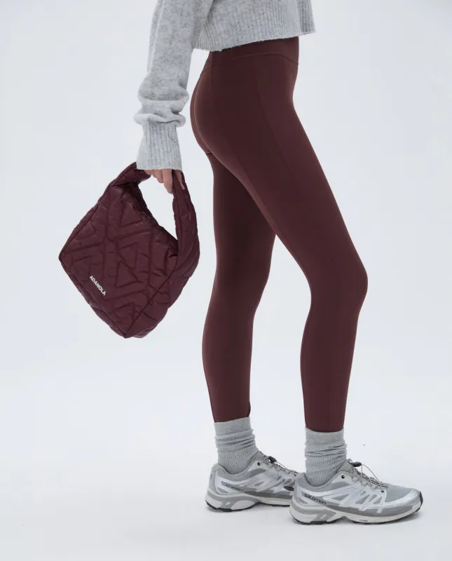 Quilted Mini Bag - Burgundy sold by Adanola