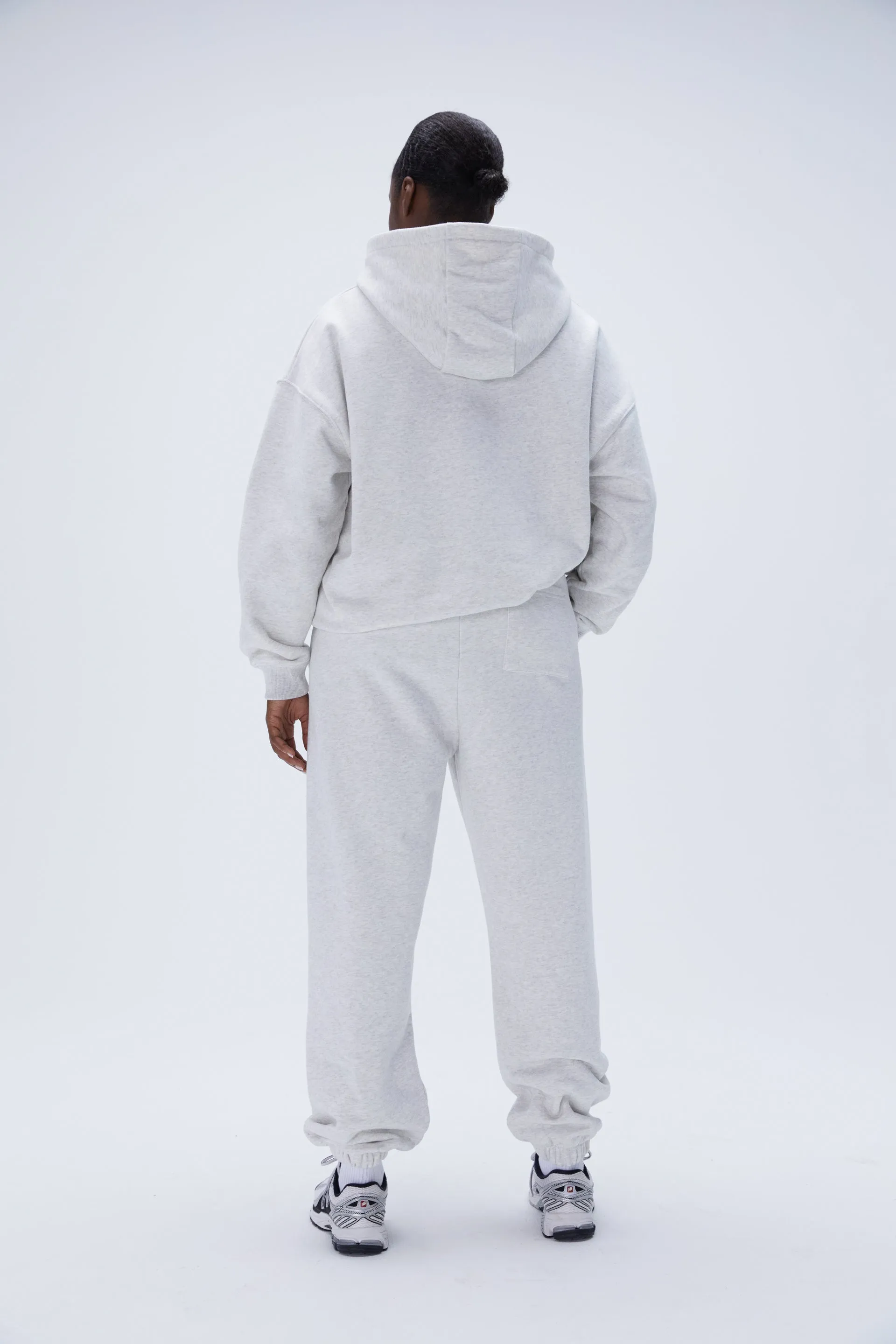 Varsity Sweatpants - Light Grey Melange/Black sold by Adanola product image thumbnail 2